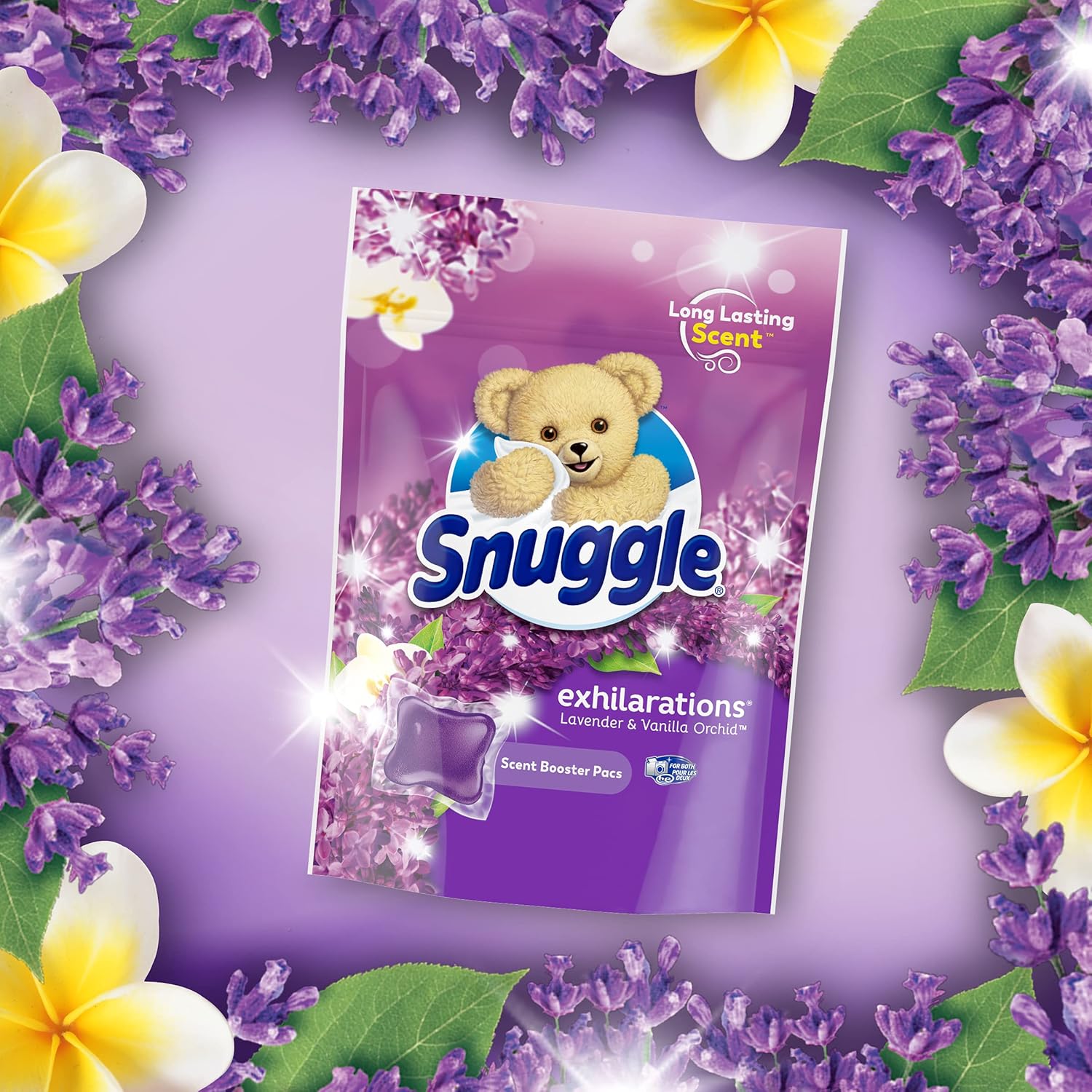 Snuggle Exhilarations in Wash Laundry Scent Booster Pacs, Lavender & Vanilla Orchid, 20 Count - Image 5