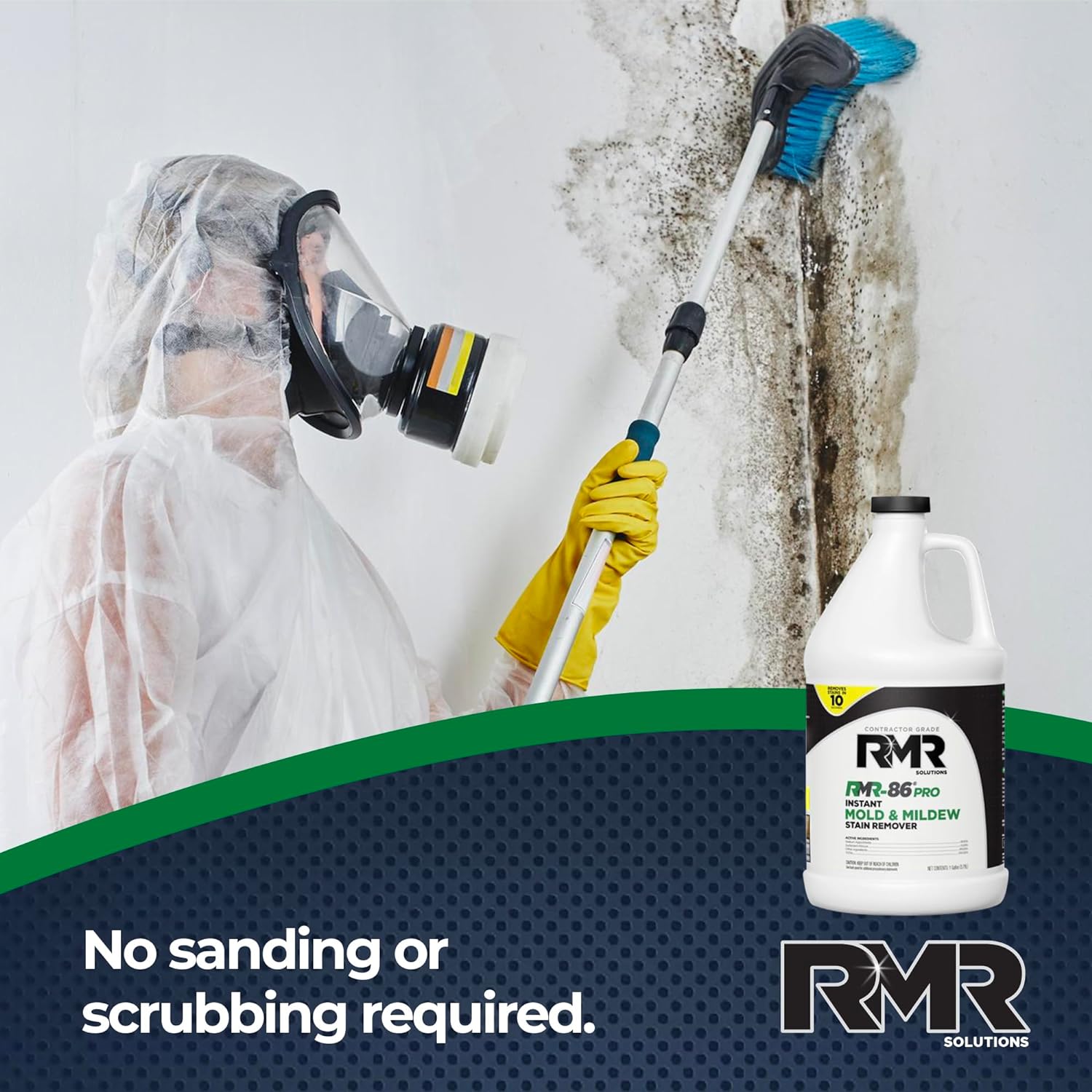 RMR-86 Pro Contractor Grade Mold Stain & Mildew Stain Remover Cleaning Solution, Professional Quality Formula, 1 Gallon - Image 5