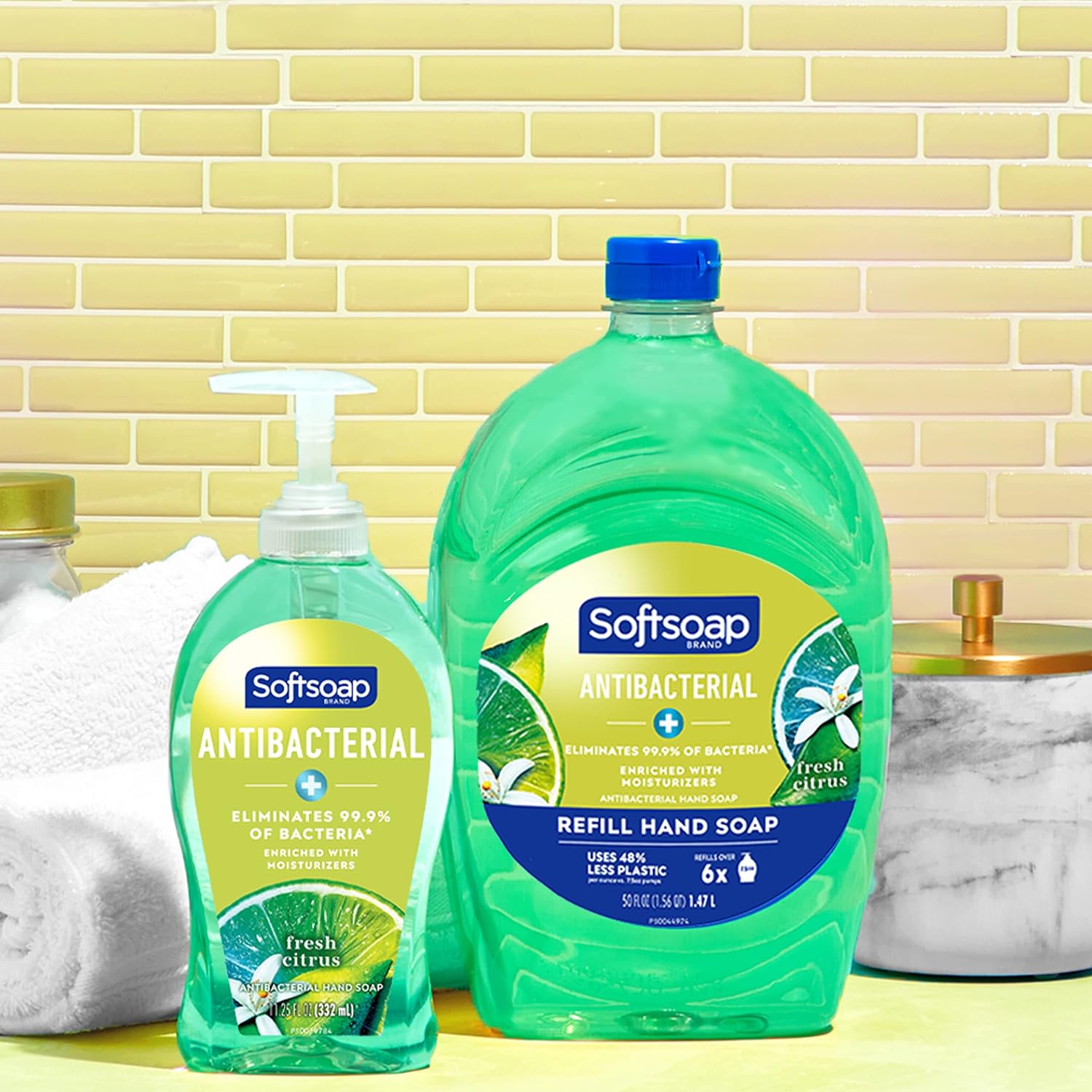 Softsoap Antibacterial Liquid Hand Soap, Fresh Citrus Scent Hand Soap, 11.25 Ounce, 6 Pack - Image 3