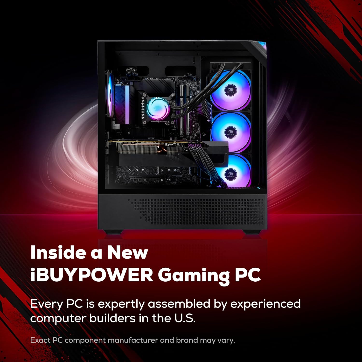 iBUYPOWER Element Gaming PC Desktop Computer Intel Core i7 14700F CPU, NVIDIA GeForce RTX 5070 12GB GPU, 32GB DDR5 RGB 5200MHz RAM, 1TB NVMe SSD, Windows 11 Home, Gamer Keyboard and Mouse - EBI7N5704 - Image 5