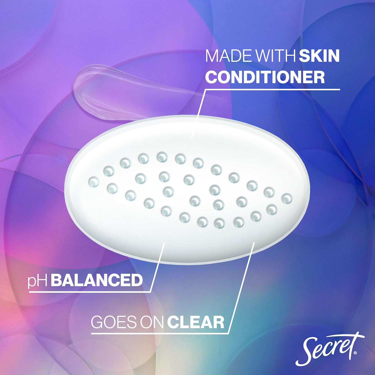 Secret Fresh Antiperspirant Deodorant for Women, 72hr Breathable Sweat & Odor Protection, Instant Freshness & Gentle, PH Balancing Minerals, Clear Gel, Relaxing Lavender Scent, 3.4 oz - Image 5