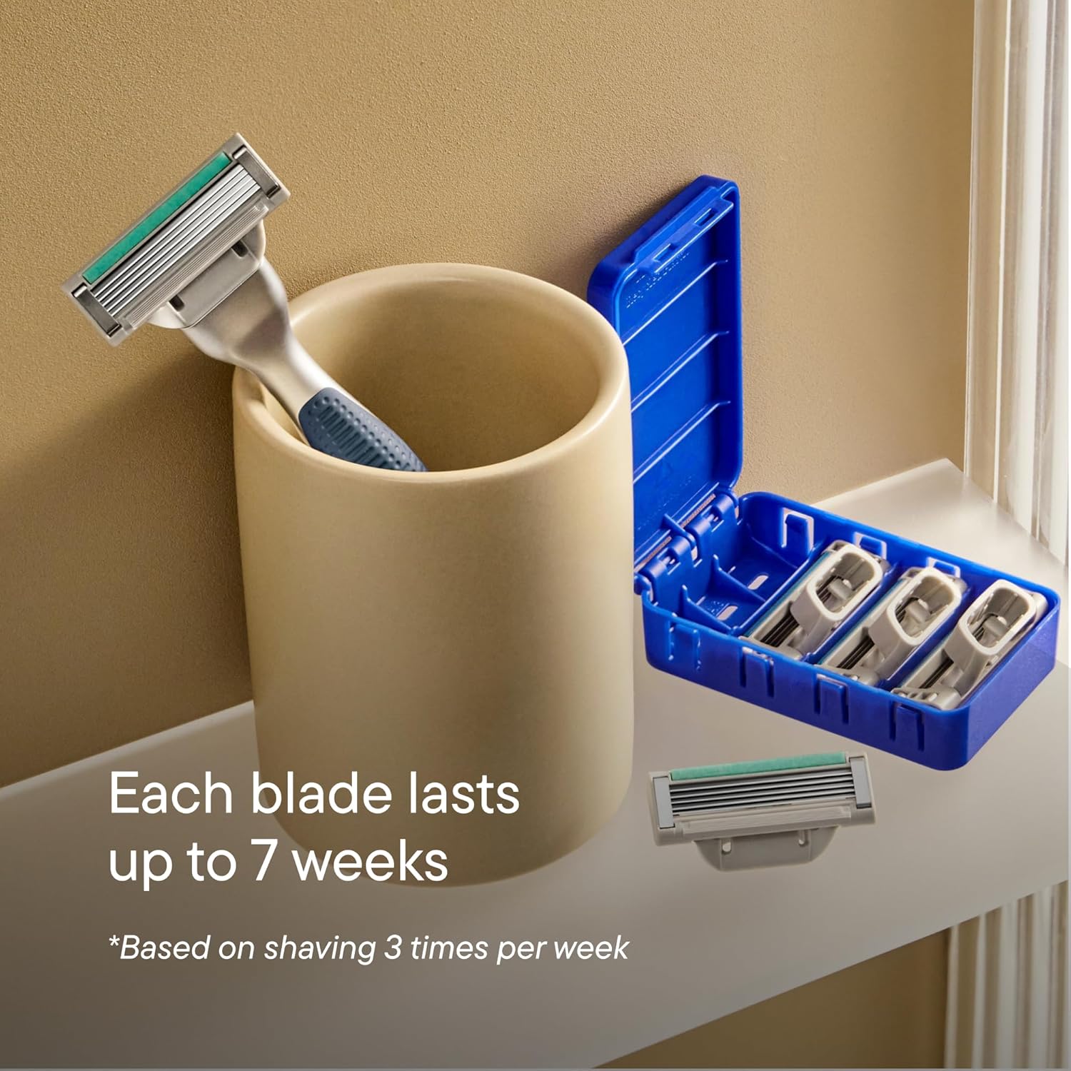 Harry's Plus Razor Refills - 10 Razor Blade Cartridges, Compact Cartridge Design for Precise Control, Shaving Kit for Men Only Compatible with Harry's Plus Handles - Image 4