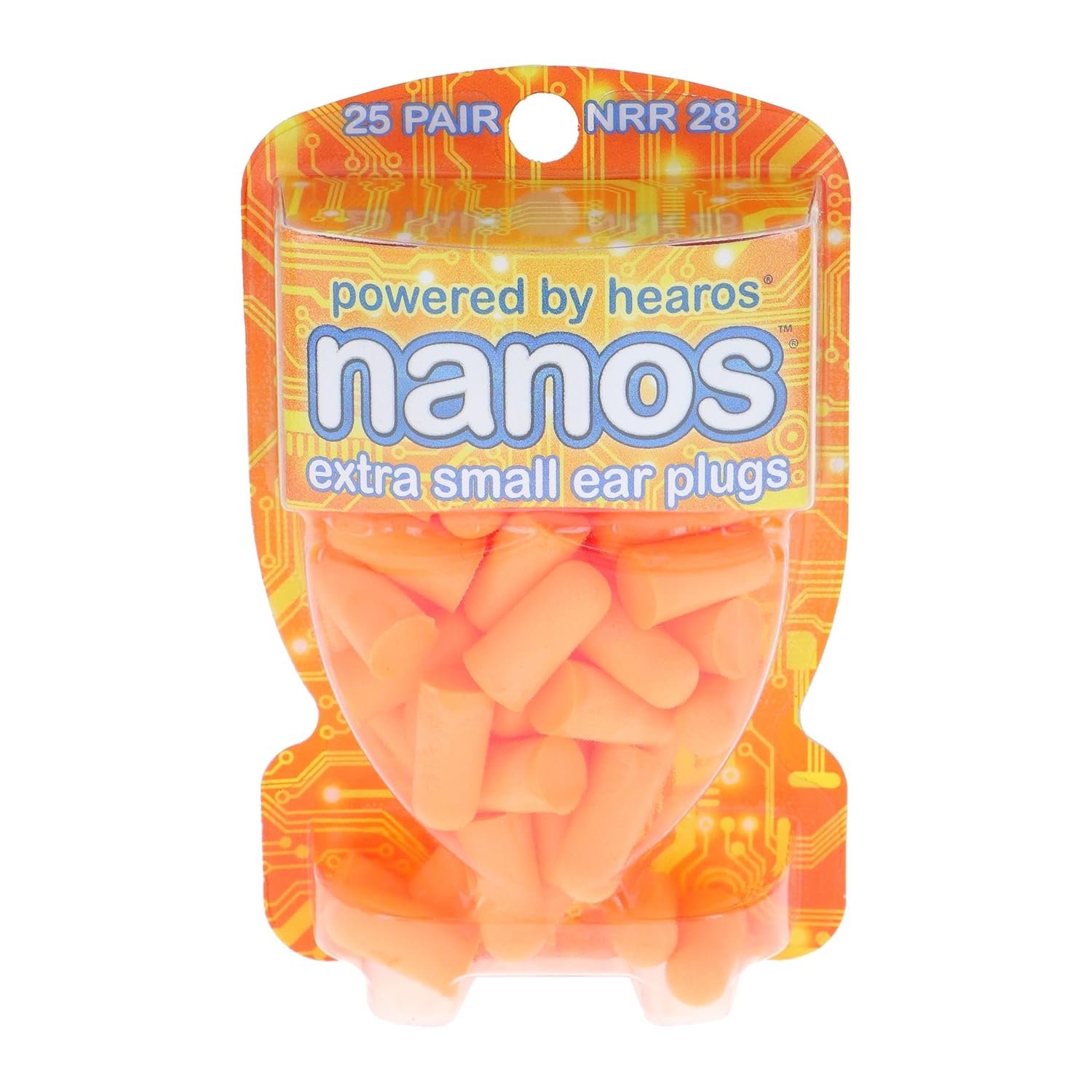 HEAROS Nanos NRR 28 Noise Cancelling Foam Ear Plugs - Extra Small Hearing Protection for Petite Ears - Ideal for Sleeping snoring Travel Concerts Sports Events and Shooting (25 Pairs) - Image 2
