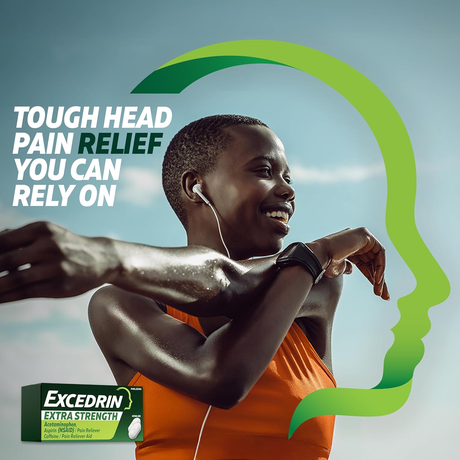 Excedrin Extra Strength Caplets for Headache Pain Relief, Acetaminophen 250mg, Aspirin 250mg, Caffeine 65mg, Pain Reliever, 24 count - Image 4