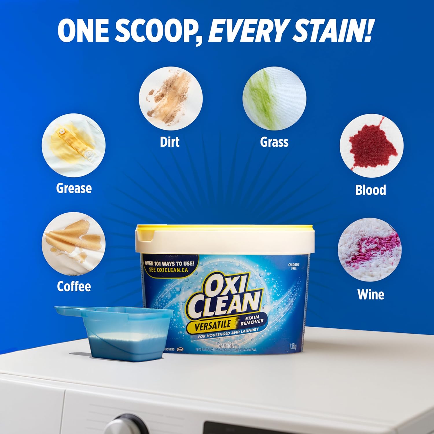 OxiClean Verstaile Stain Remover for Household and Laundry - 64 Loads (for All Machines Including He) - Image 7