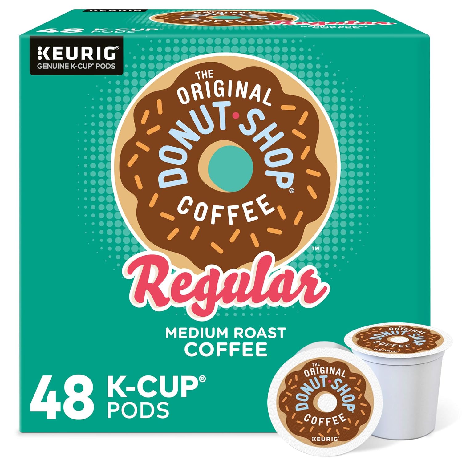 The Original Donut Shop Regular, Single-Serve Keurig K-Cup Pods, Medium Roast Coffee Pods, 48 Count - Image 2