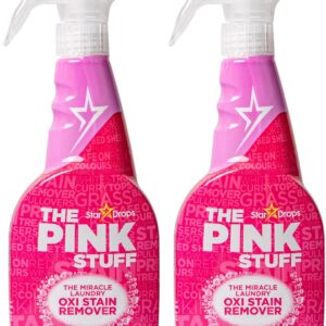 Stardrops – The Pink Stuff – The Miracle Laundry Oxi Stain Remover Spray 2-Pack Bundle (2 Laundry Stain Remover)