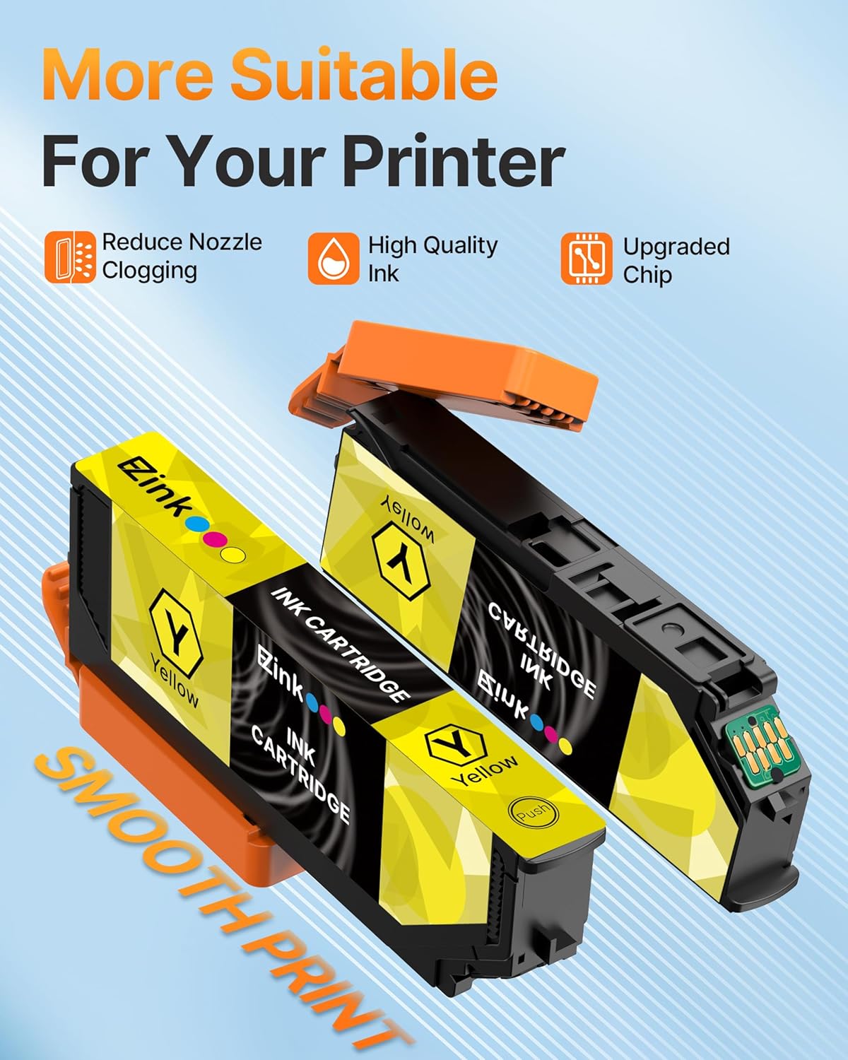 E-Z Ink Remanufactured Ink Cartridge Replacement for 410XL Ink Cartridges Combo Pack for Epson Printer Expression XP-7100 XP-830 XP-640 XP-630 XP-530 XP-635 (5 Pack, Black Cyan Magenta Yellow PBK) - Image 4