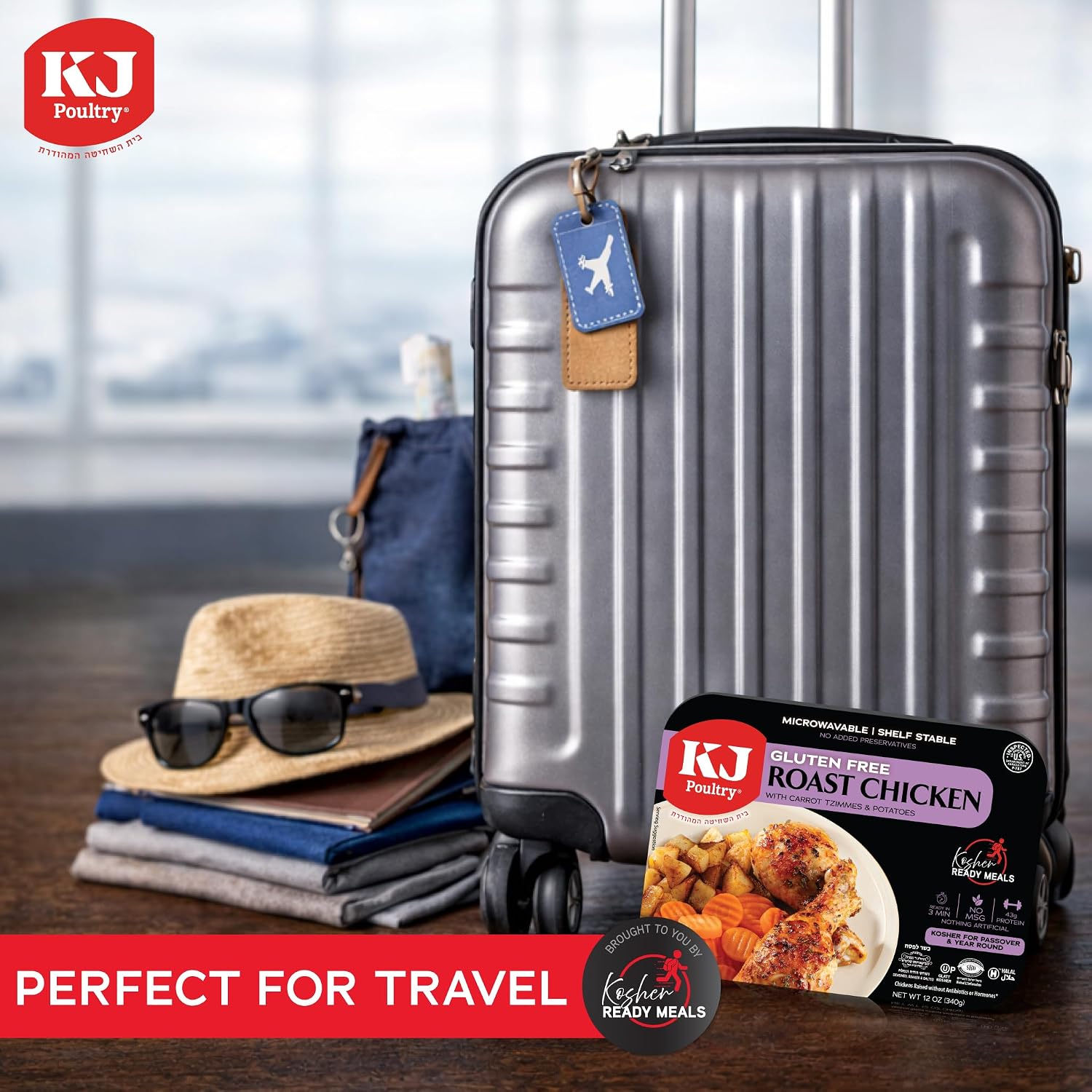 KJ Poultry Kosher for Passover Gluten Free Meals, Roast Chicken with Potato & Carrots, Halal, (1 Pack) Prepared Entree Fully Cooked, Shelf Stable Microwave Dinner, Travel Military Camping - Image 7