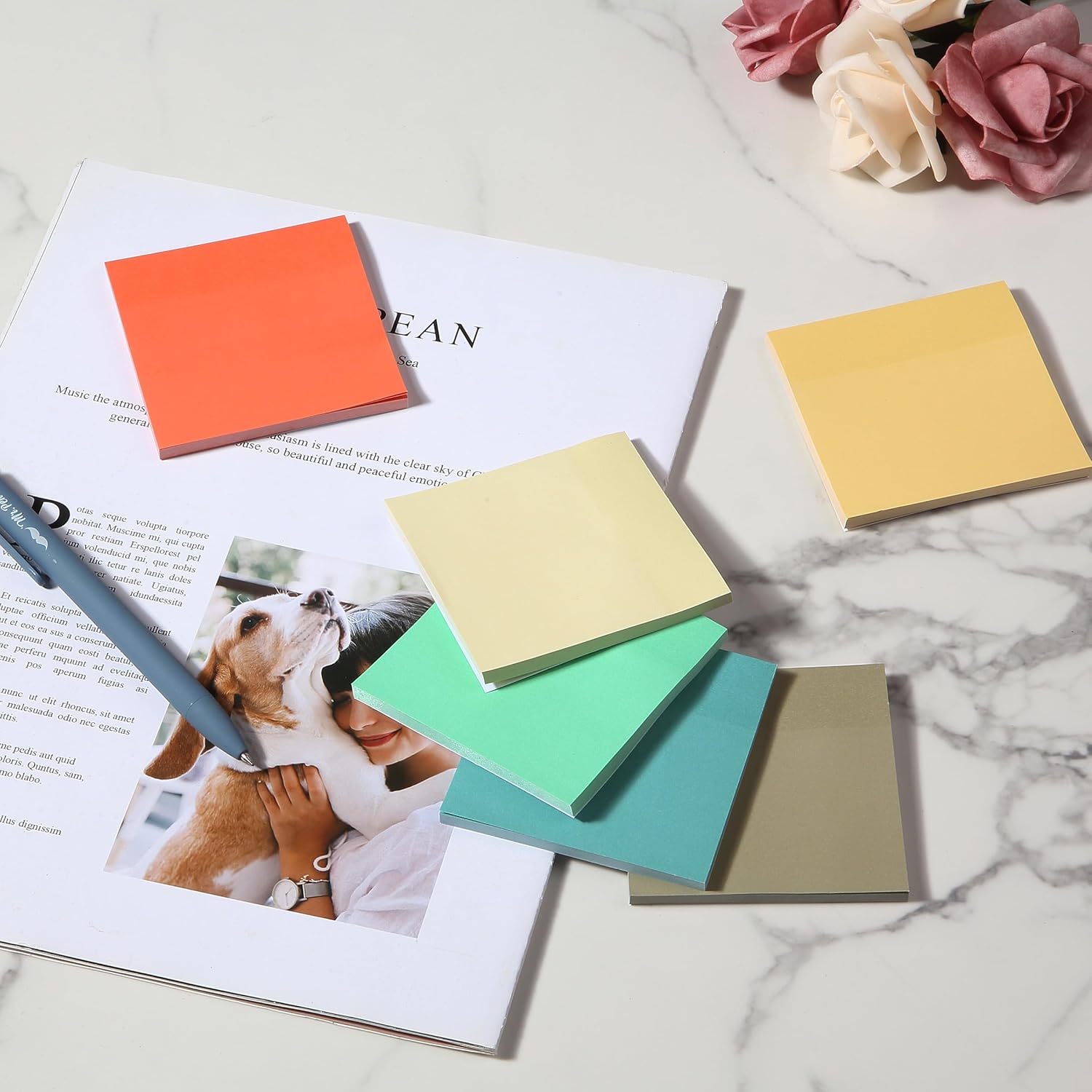 Mr. Pen- Sticky Notes, 3"x3", 12 Pads, 600 Sheets, Retro Colors, Sticky Notes Bulk, Self-Stick Note Pads, Perfect for Office, School, Home, Study & Organization - Image 8