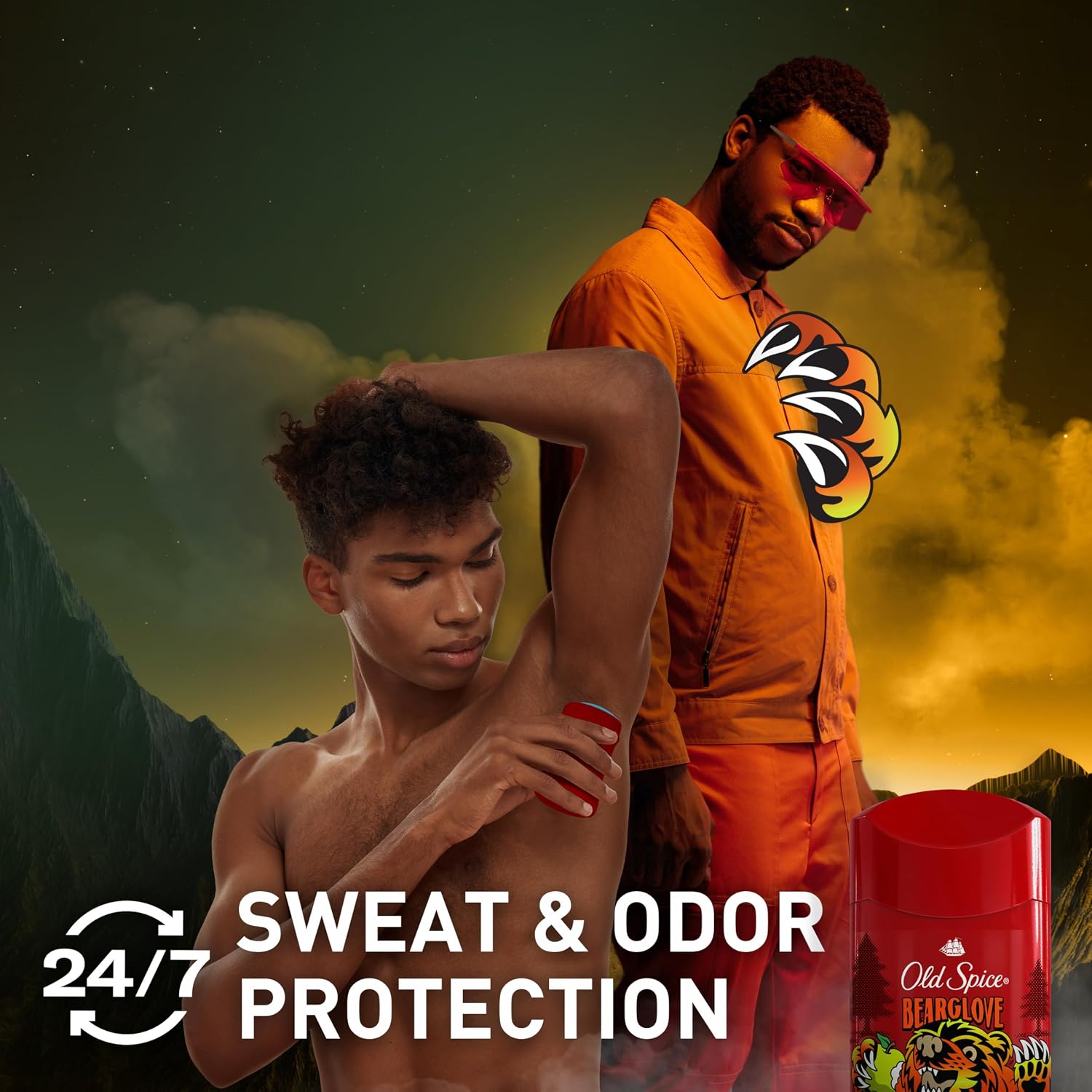 Old Spice Aluminum Free Deodorant for Men, 24/7 Odor Protection, 24/7 Freshness & Lasting Scent, Goes on Clear, Bearglove with Crisp Orchard Scent, 2.6 oz - Image 4