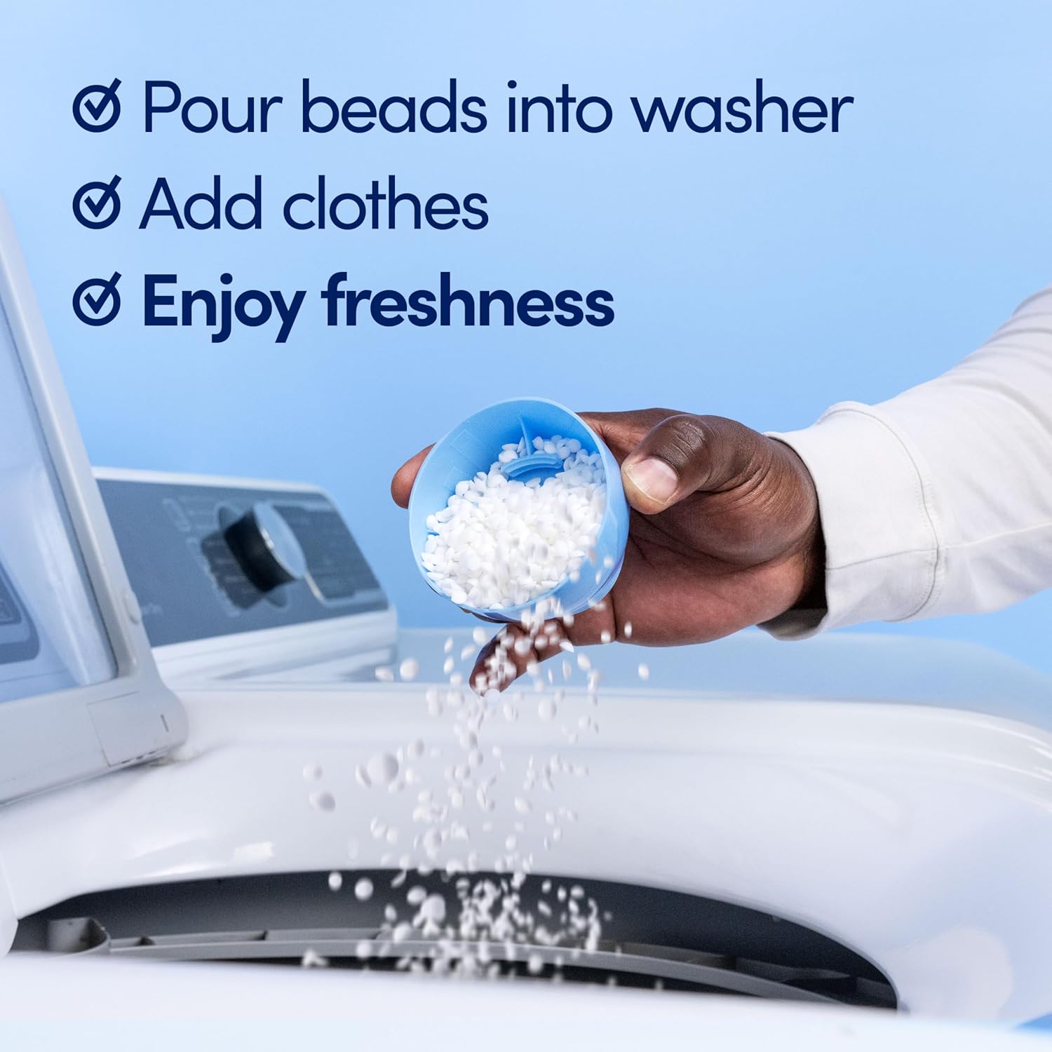 Downy Light Laundry Scent Booster Beads, Ocean Mist Scent, 24 OZ, In-Wash Fabric Beads Designed To Be Gentle With A Light Boost Of Scent, No Heavy Perfumes - Image 11
