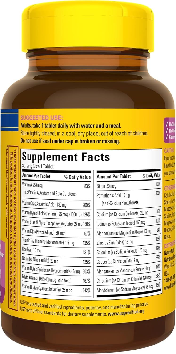 Nature Made Multivitamin For Women 50+ No Iron, Multivitamins for Women 50 Plus, Daily Nutritional Support, Nature Made Multi Vitamins, 90 Tablets, 90 Day Supply - Image 10