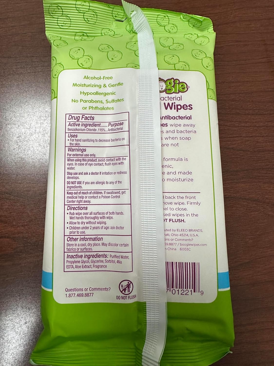 Boogie Antibacterial Hand Wipes - 100 Count - Hypoallergenic & Alcohol-Free - Travel and Diaper Bag Essential - Image 11