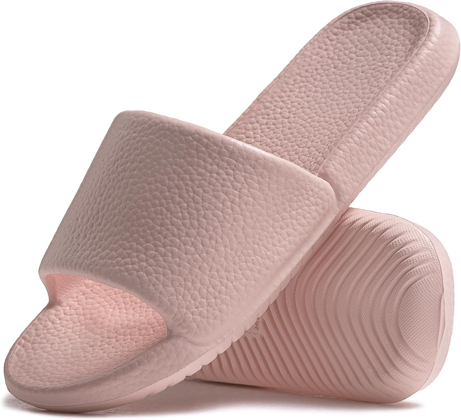 Happy Lily Shower Shoes for Women, Non-Slip Shower Slippers Quick-drying Material, Ultra-soft Lightweight Slide Sandals with Simple Style