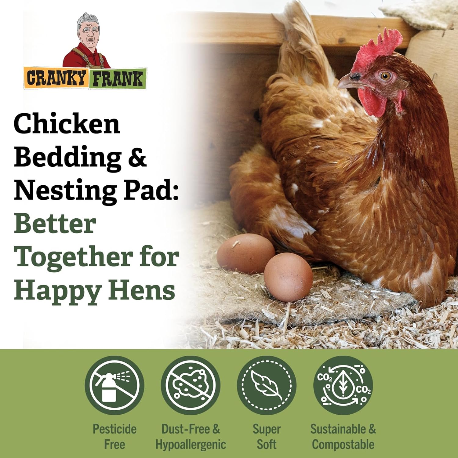 Chicken Bedding 115 Usable Liters, 30 LB - All Natural, Dust-Free, Odor-Controlled Coop Bedding for Chickens and Pets - Super Absorbent, Low Waste & Eco-Friendly - Image 4