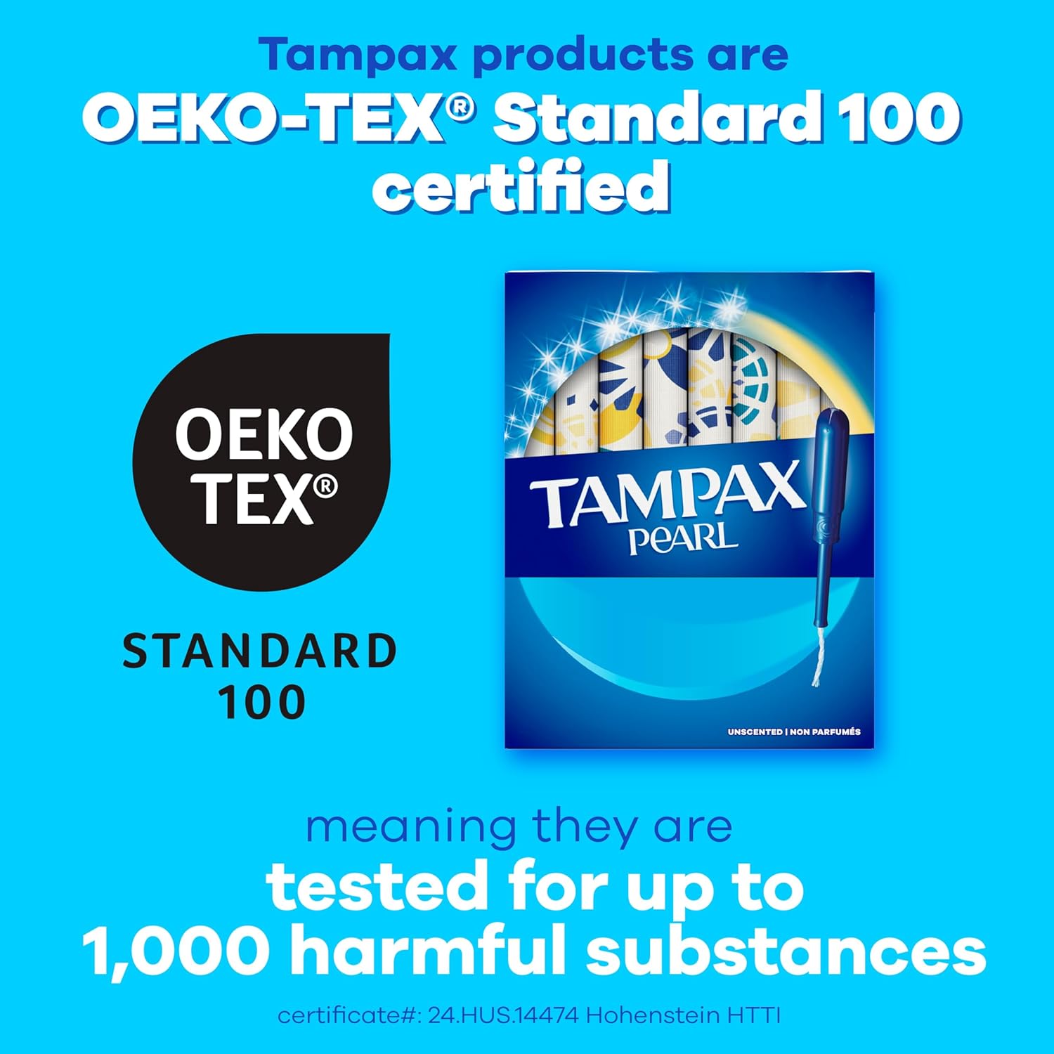 Tampax Pearl Tampons for Women Multipack, with LeakGuard Braid, Regular/Super/Super Plus Absorbency, Unscented, 47 Count - Image 11