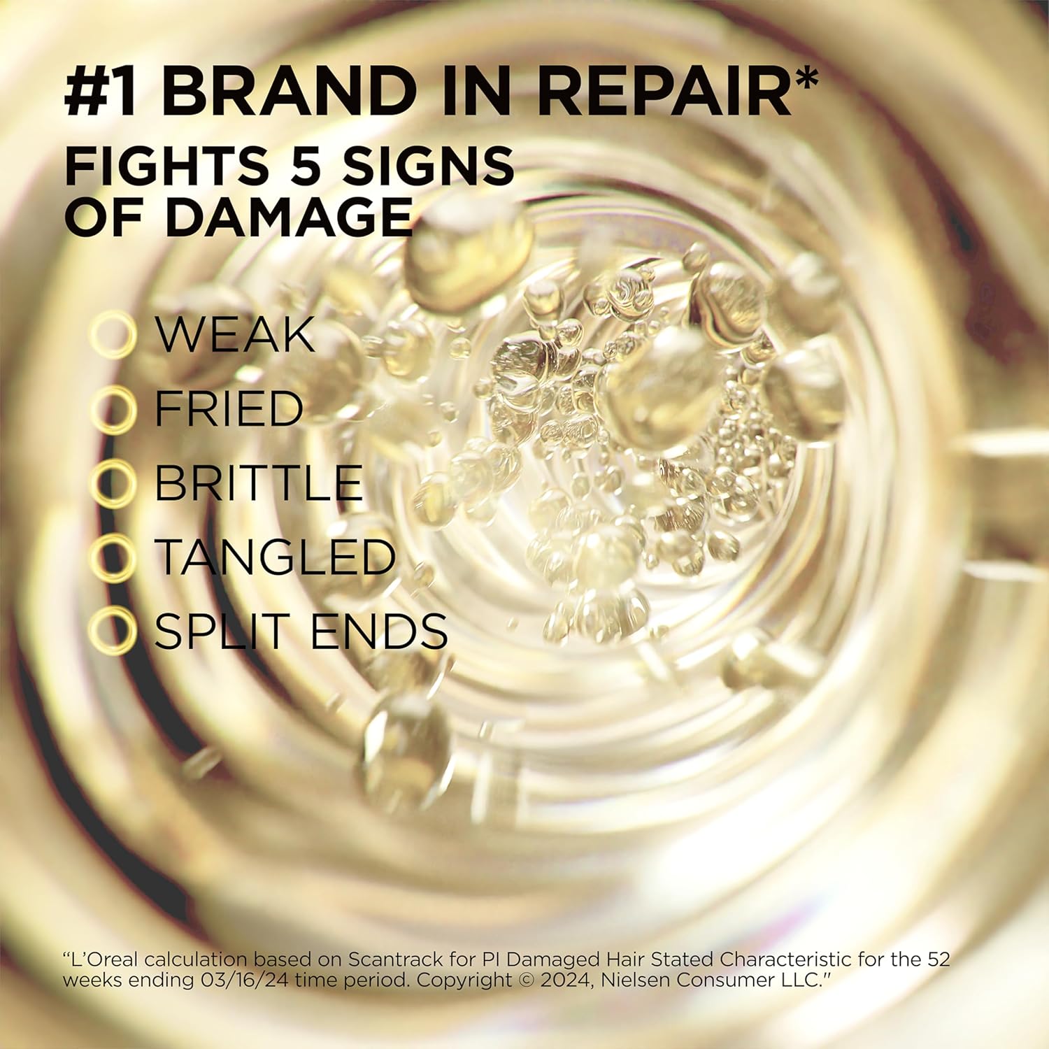 L'Oreal Paris Elvive Total Repair 5 Damage Reversing Shampoo and Conditioner Set for Dry and Damaged Hair, Hair Repair Formula with Protein and Ceramide, 56 Fl Oz Set - Image 5