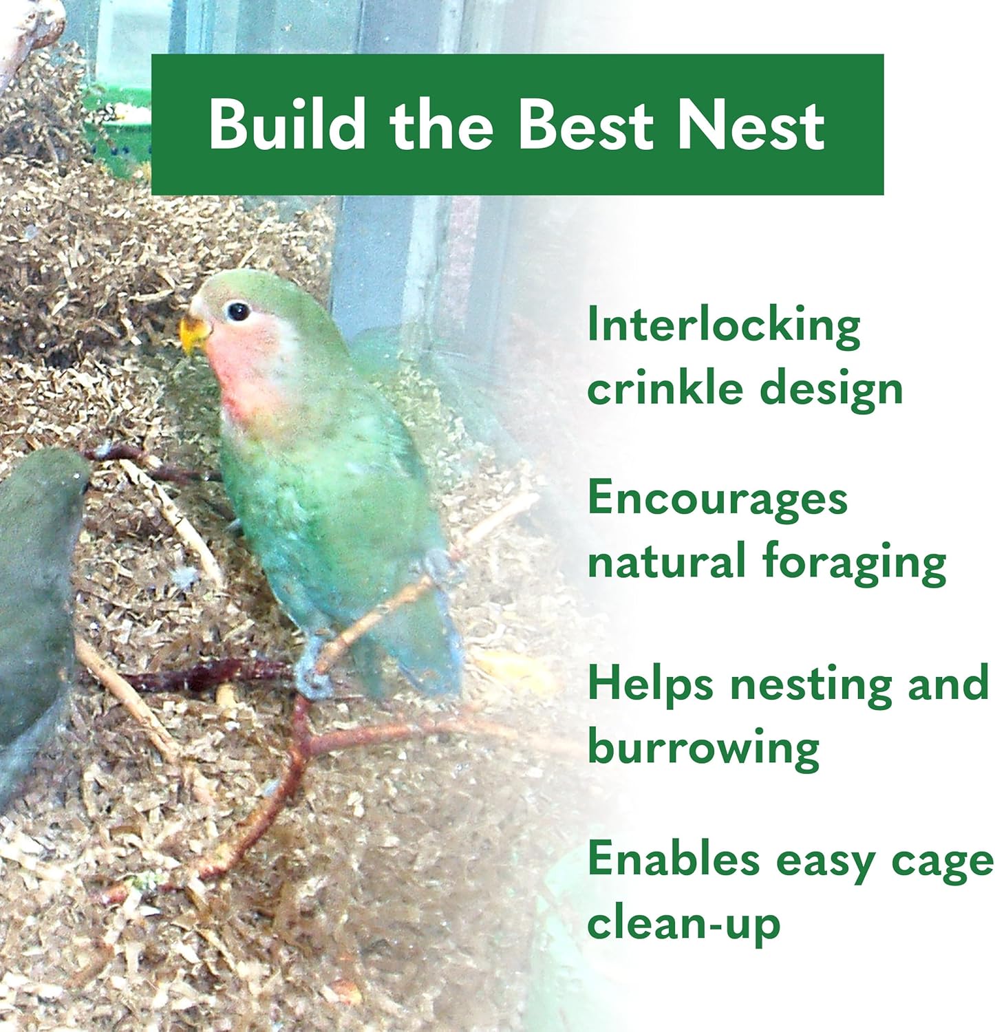 ECO BEDDING 99% Dust-Free Paper Bedding for Small Pets and Birds, Eco Natural, 1.5 lb - Safe, Clean, Ideal Nesting & Burrowing Material for Comfort - Image 6