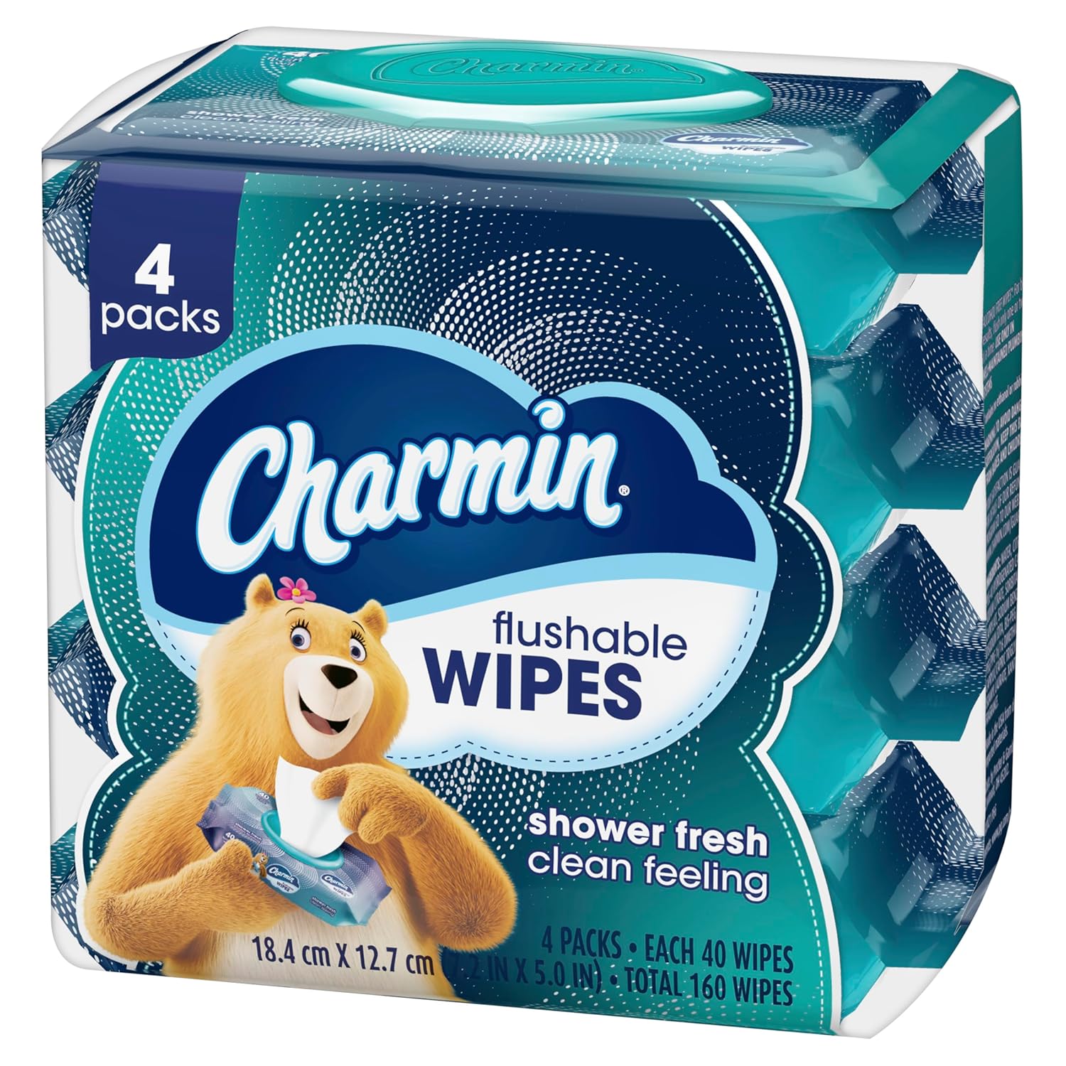 Charmin Flushable Wipes, 160 Total Wipes (4 Packs of 40) - Image 9