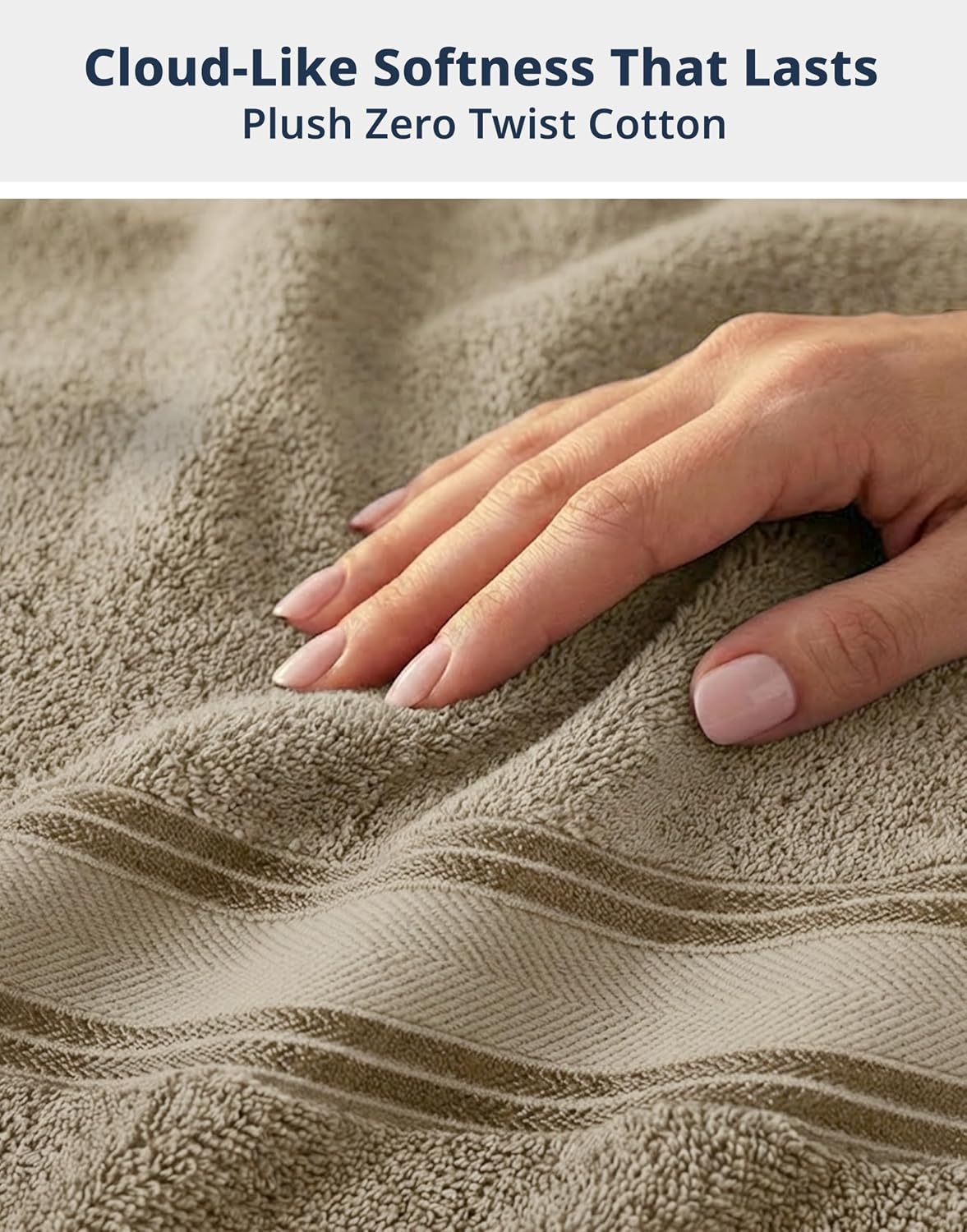 LANE LINEN Towel Set for Bathroom – 18-Pack 100% Cotton Towel, Zero Twist, Includes 6 Bath, 6 Hand & 6 Washcloth, Suitable for All Body Types, Soft & Quick Dry, Ideal for Airbnb & Spa - Tapue - Image 4
