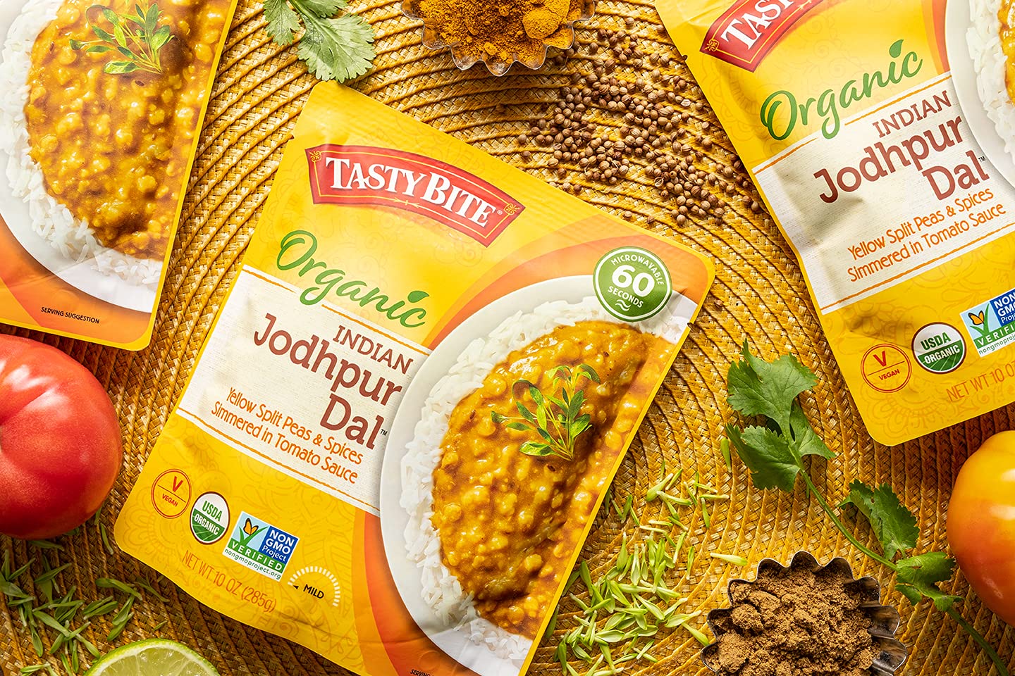 Tasty Bite Organic Jodhpur Lentils, 10 Ounce, Ready to Eat, Microwavable Entree, Vegan - Image 5