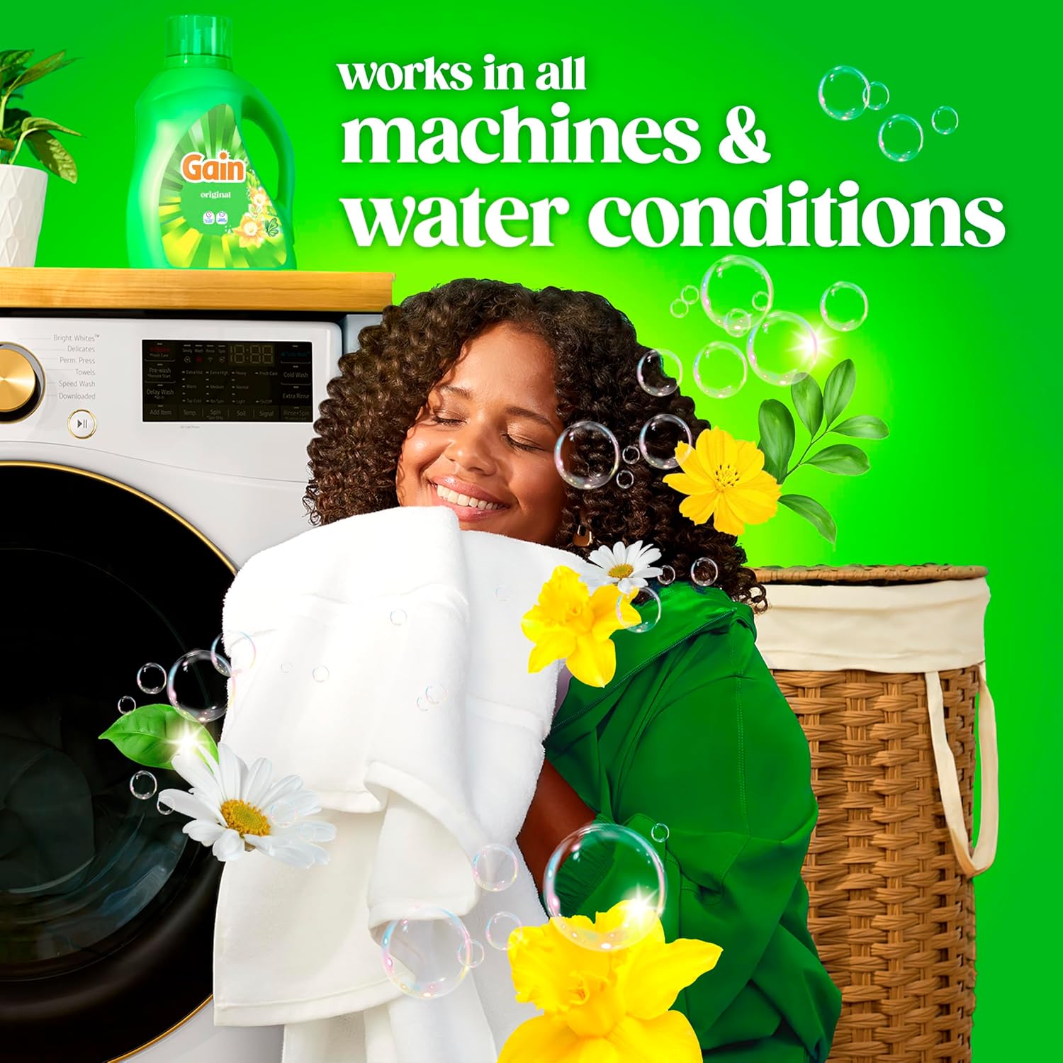 Gain Liquid Laundry Detergent, Freshness, Odor Defense, High Efficiency Washing Machine Liquid Laundry Soap, Original Scent, 132 fl oz, 100 Loads (Packaging May Vary) - Image 9