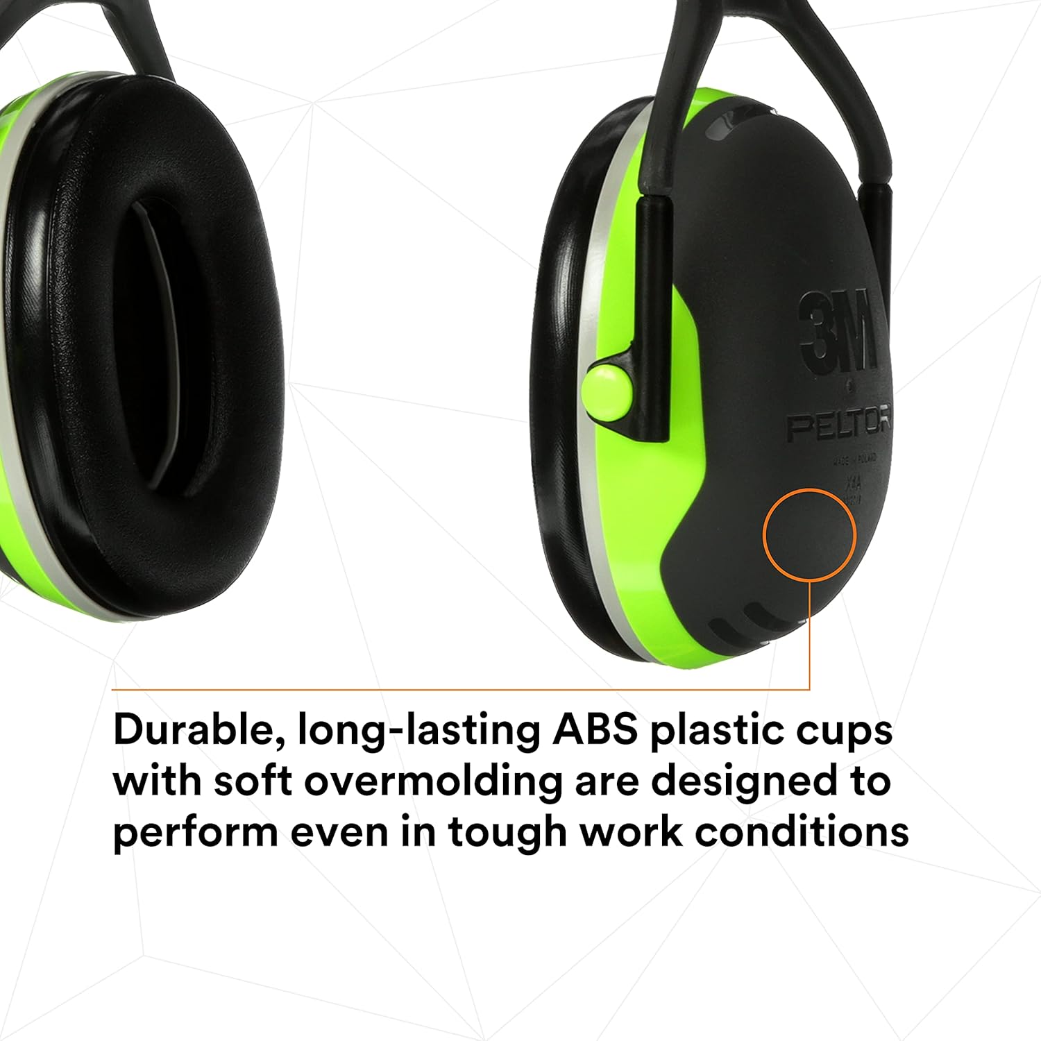 3M PELTOR Hearing Protection Earmuffs, X4 Series Noise Protection, Construction, Manufacturing, Assembly, Sanding - Image 10