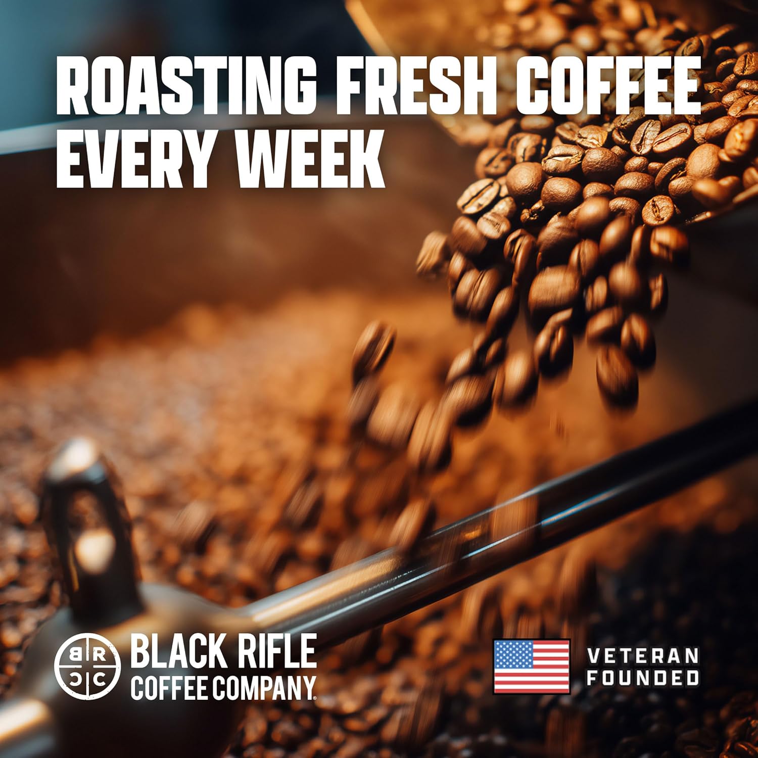 Black Rifle Coffee Company Just Black, 18oz Bag, Ground Coffee Medium Roast - Roasted Blend Made from Arabica Beans - Colombian & Brazilian Beans - Veteran Founded & American Made - Image 6