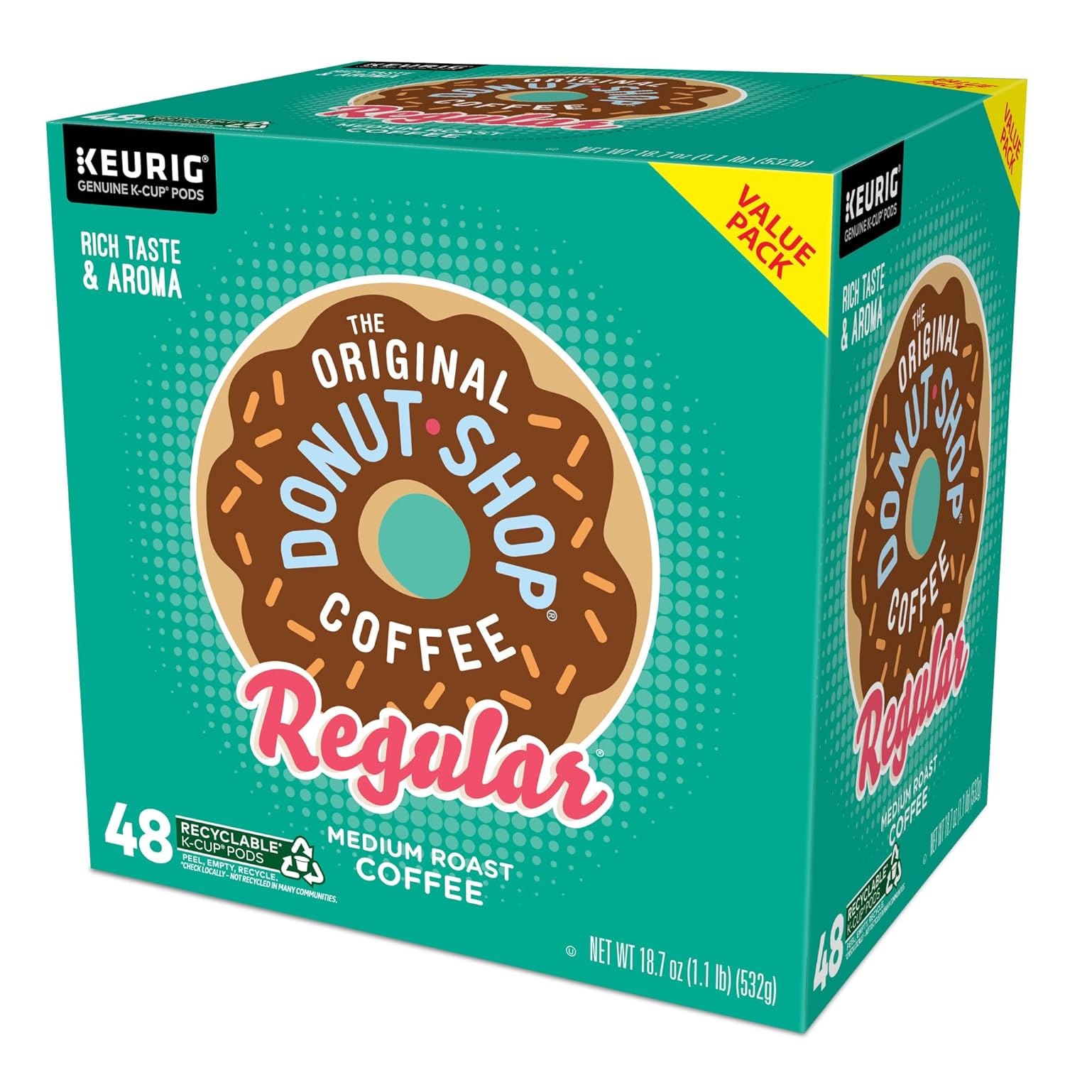 The Original Donut Shop Regular, Single-Serve Keurig K-Cup Pods, Medium Roast Coffee Pods, 48 Count - Image 18