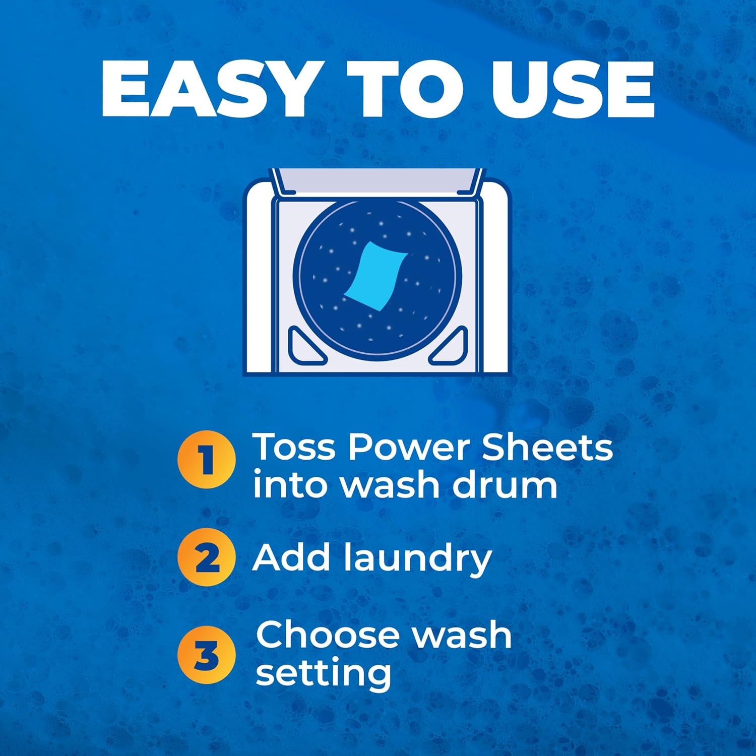 ARM & HAMMER Power Sheets Laundry Detergent Plus OxiClean Stain Fighters, Clean Cotton Scent, 52 Count, 104 Medium Loads - Image 9