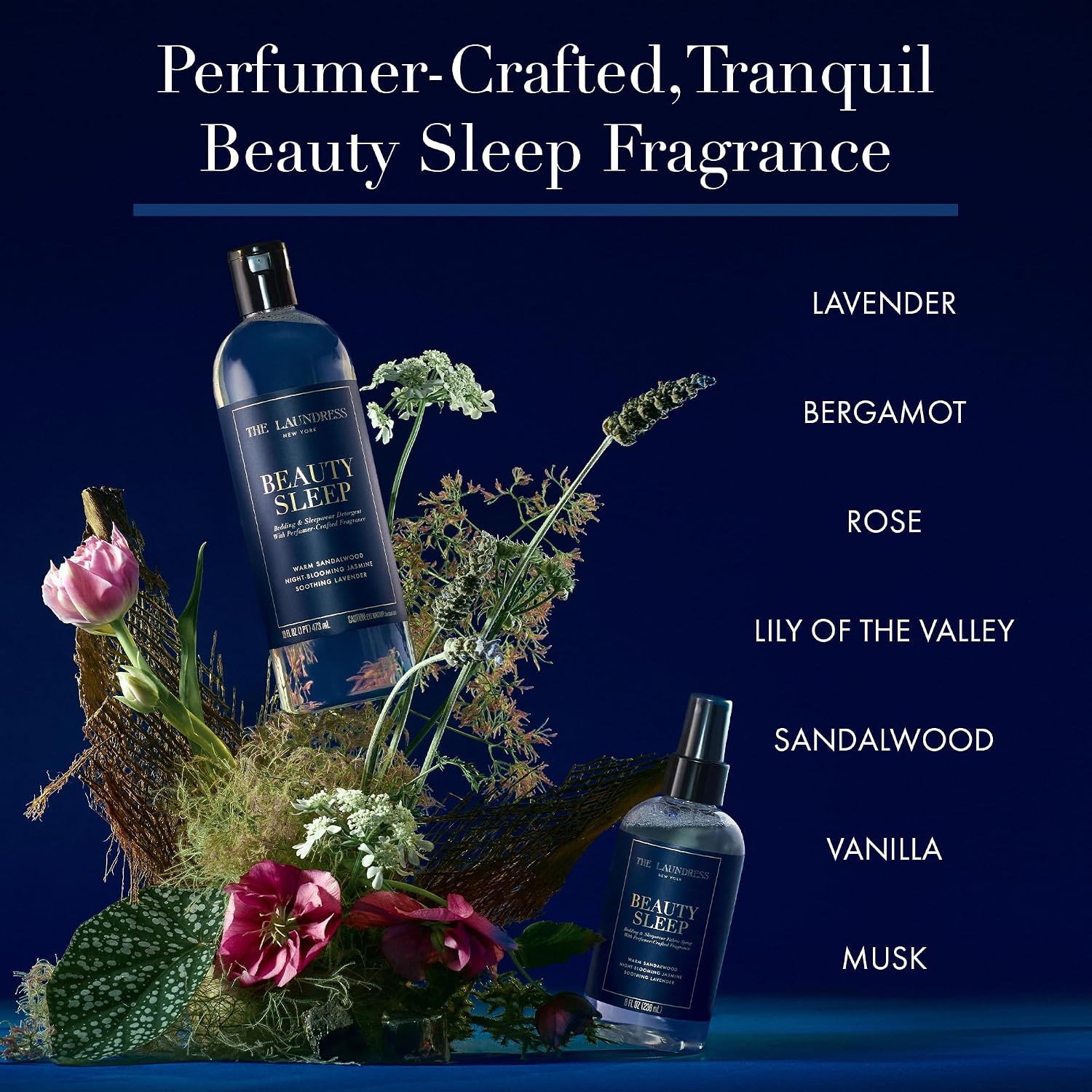 The Laundress Beauty Sleep Luxury Laundry Detergent, Bedding & Sleepwear Concentrated Enzyme Bio-Based Formula, Lavender & Sandalwood Fragrance Blend, Stain Remover, 16 Oz, 15 Loads - Image 5