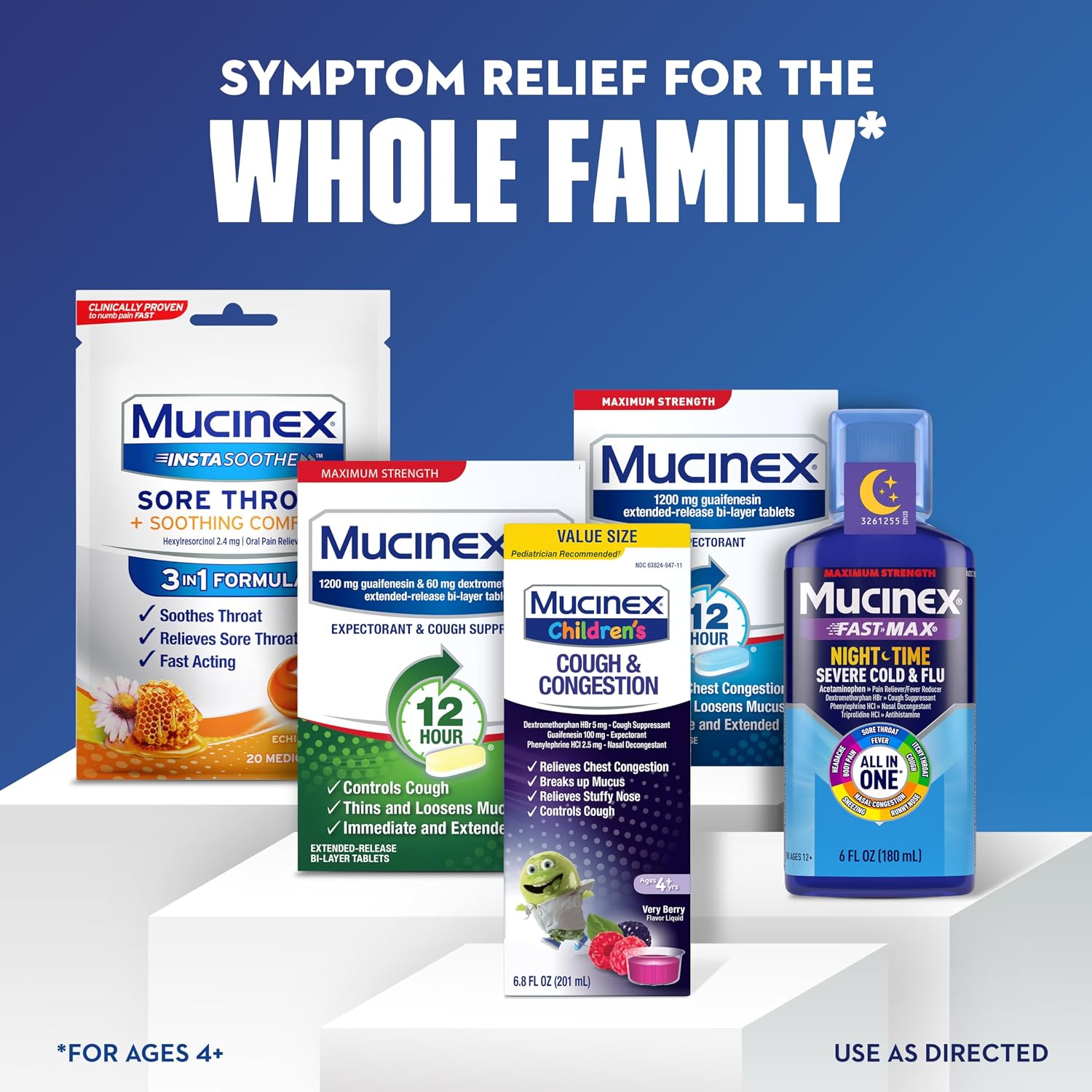 Mucinex Children’s Cough & Congestion, Multi-Symptom Relief, Cough Suppressant, Expectorant, Nasal Decongestant, Very Berry Flavor, 6.8 FL OZ - Image 7