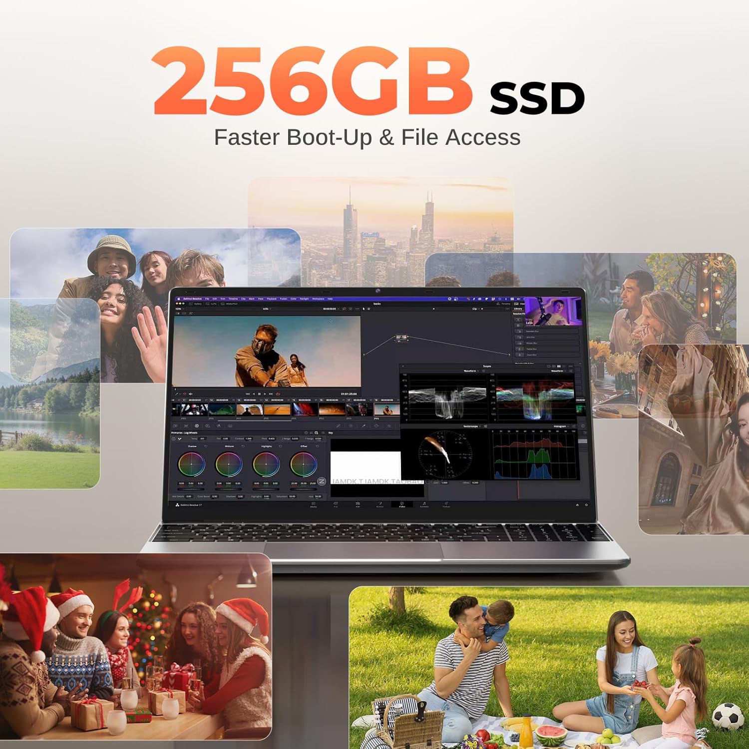 2026 Windows 11 Pro Traditional Laptop Computer, 16GB RAM 256GB SSD for Business Office Student School College, 15.6" FHD IPS Display, Lightweight Portable with Office 365, 4H Battery, 3.5 lbs - Image 5