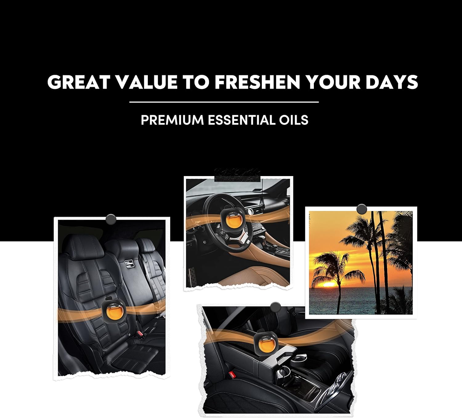 DRIVEJOY Car Air Freshener Vent Clips, 8 PK, 6 Hawaiian, 2 New Car, Car Fresheners for Men Women, Up to 240 Days, Natural Odor Eliminator - Image 6