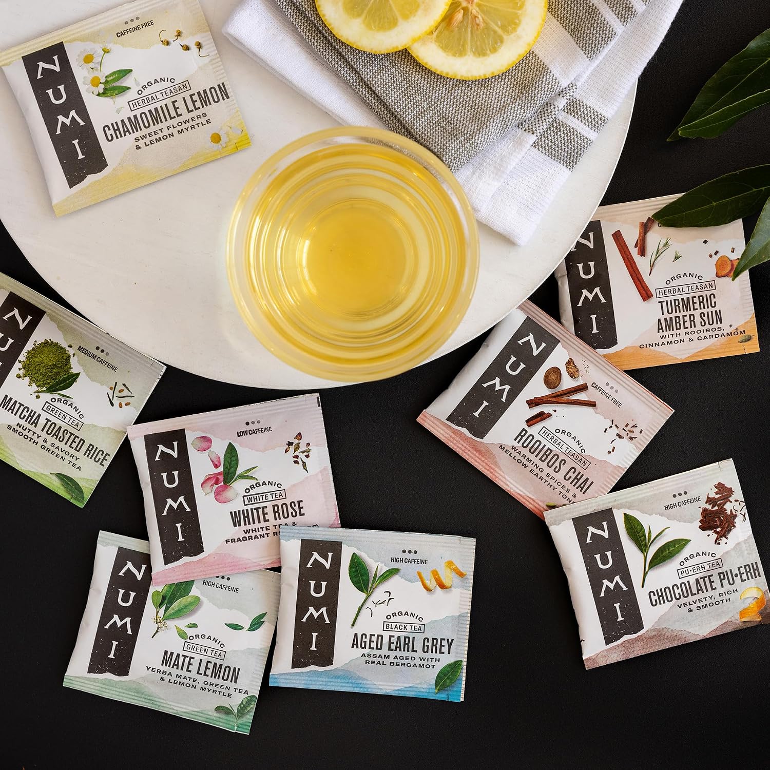 Numi Organic Chamomile Lemon Tea – 54 Herbal Tea Bags – Caffeine Free Calming Egyptian Chamomile & Lemon Myrtle – Caffeine Free Floral Citrus Herbal Tea - Image 5