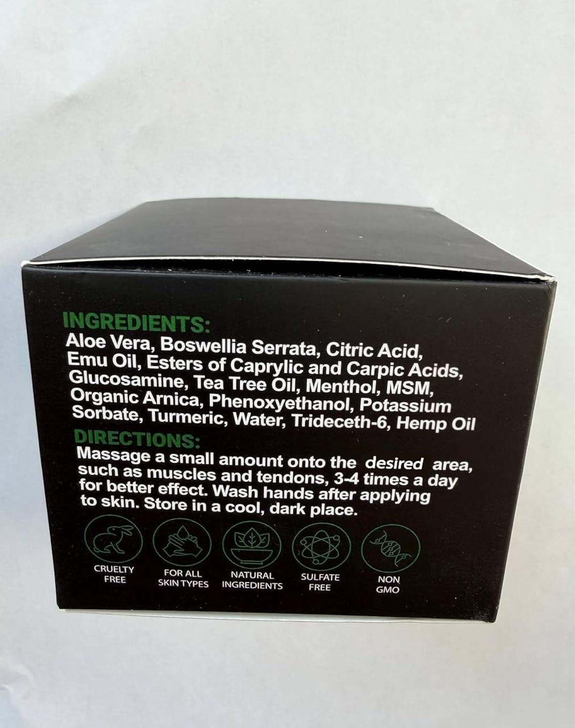 Hemp Cream - Maximum Strength - Natural Hemp Oil Extract Gel Rub with MSM - Glucosamine - Arnica - Turmeric - Maximum Strength - Formulated in USA - 3.9 oz - Image 8