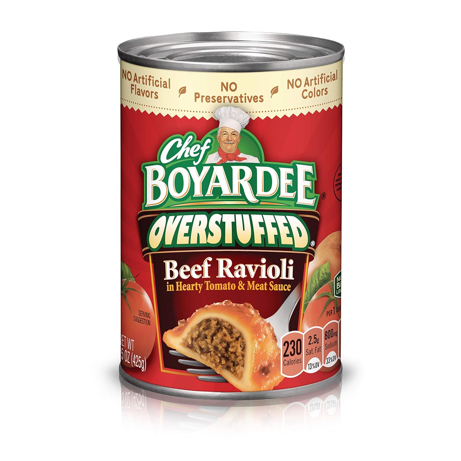 Chef Boyardee Overstuffed Beef Ravioli, 15 oz, 12 Pack - Image 2