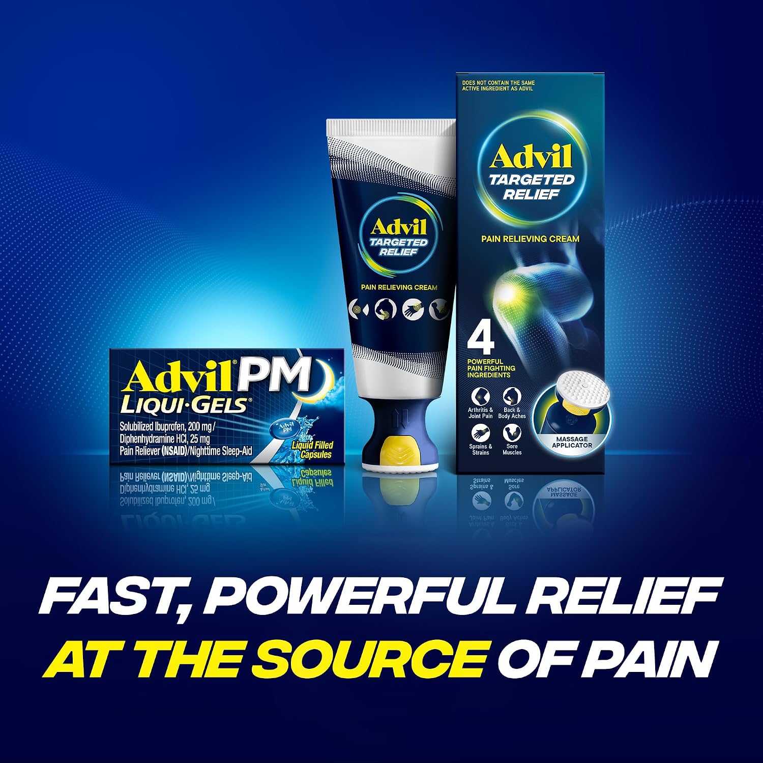 Advil PM Liqui-Gels Pain Reliever and Nighttime Sleep Aid, Pain Medicine with Ibuprofen for Pain Relief and Diphenhydramine HCL for a Sleep Aid - 40 Liquid Filled Capsules - Back to College - Image 9