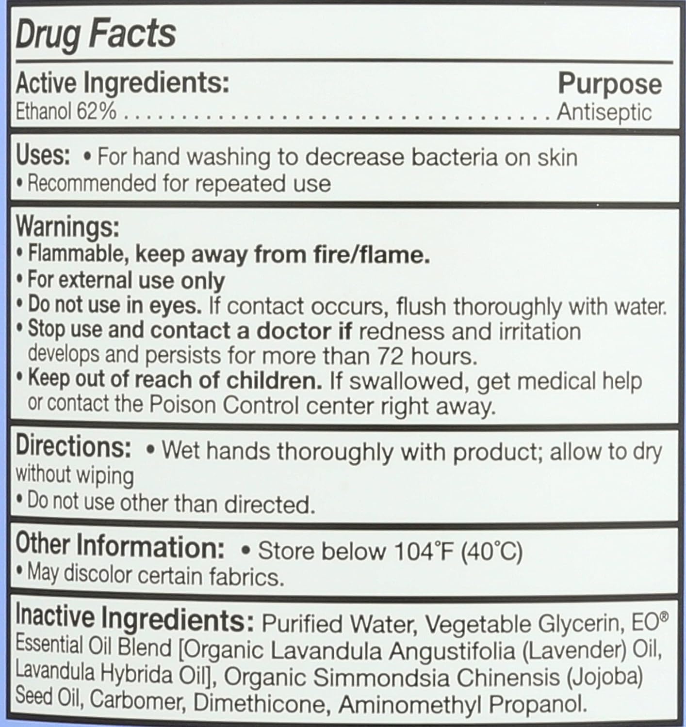 Eo Lavender Hand Sanitizer, 32 FZ - Image 4