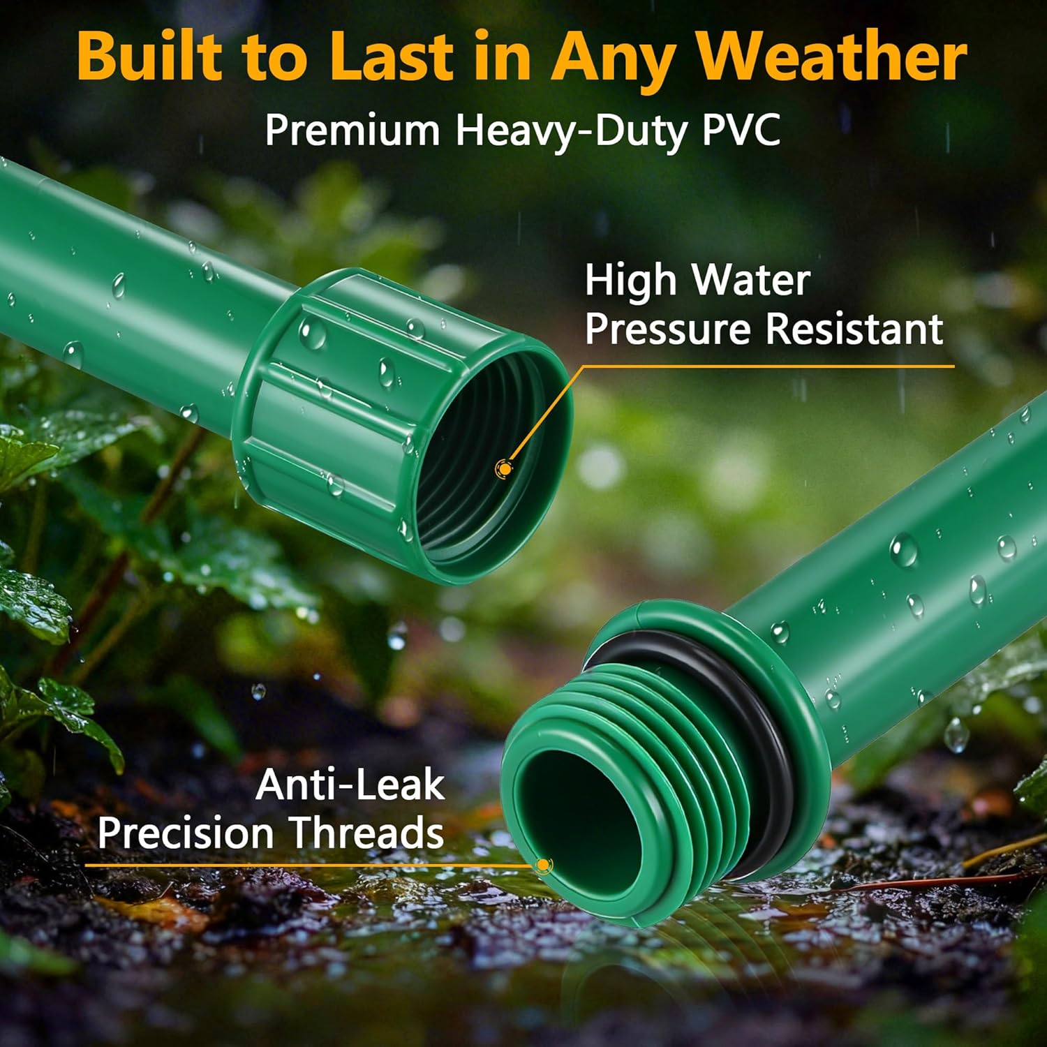Sprinkler Extension Risers, 1/2" Male to Female Stackable Sprinkler Riser Extensions for Raising Sprinklers Heads, Irrigation Riser Tubes for Lawn, Garden Beds, Tall Plants(10 Pack,9.8 Inch) - Image 7