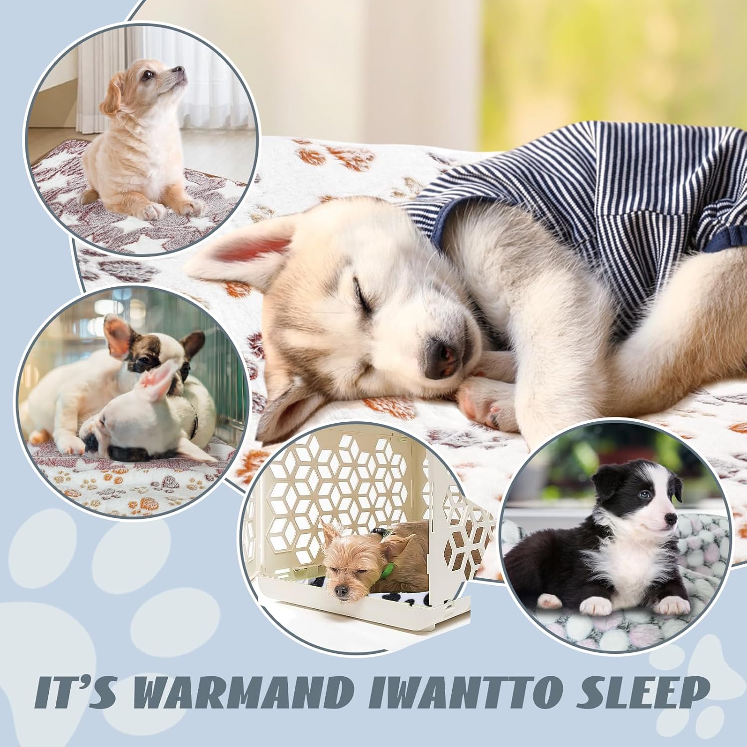 YedsIntu 6 Pcs Absorbent Guinea Pig Blankets Washable Small Animal Fleece Bedding Cage Liners Reusable Pet Pee Pad Sleep Mat Pad Cover for Hamster Ferret Rabbit Chinchilla Hedgehog (16"x24") - Image 5