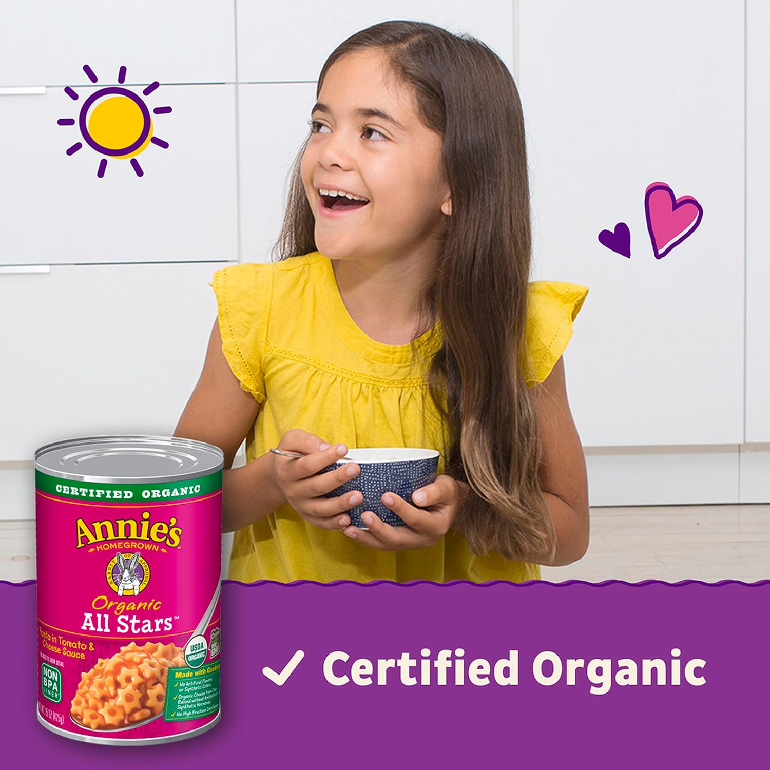 Annie's Organic All Stars, Canned Pasta in Tomato and Cheese Sauce, 15 oz - Image 7