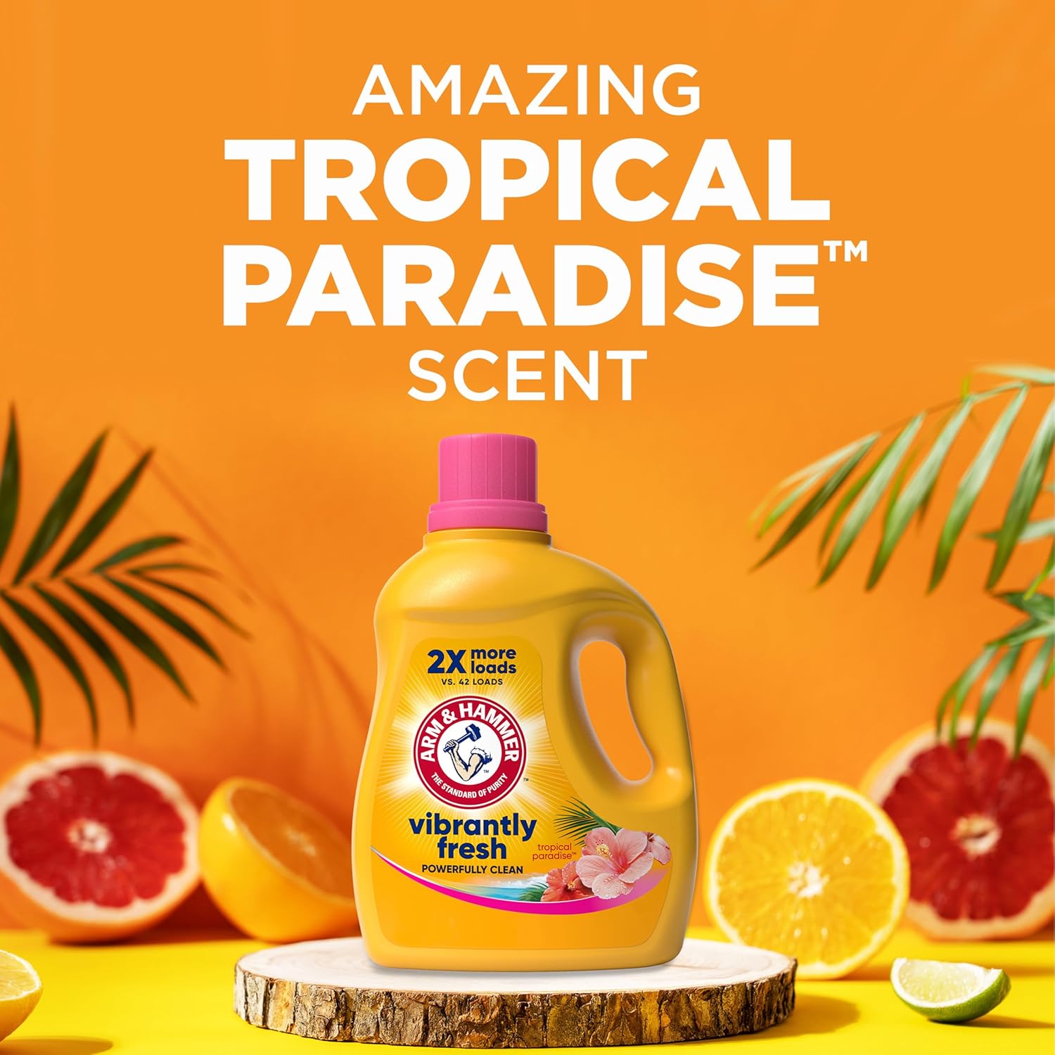 ARM & HAMMER Tropical Paradise, 89 Loads Liquid Laundry Detergent, 102.5 Fl oz - Image 4