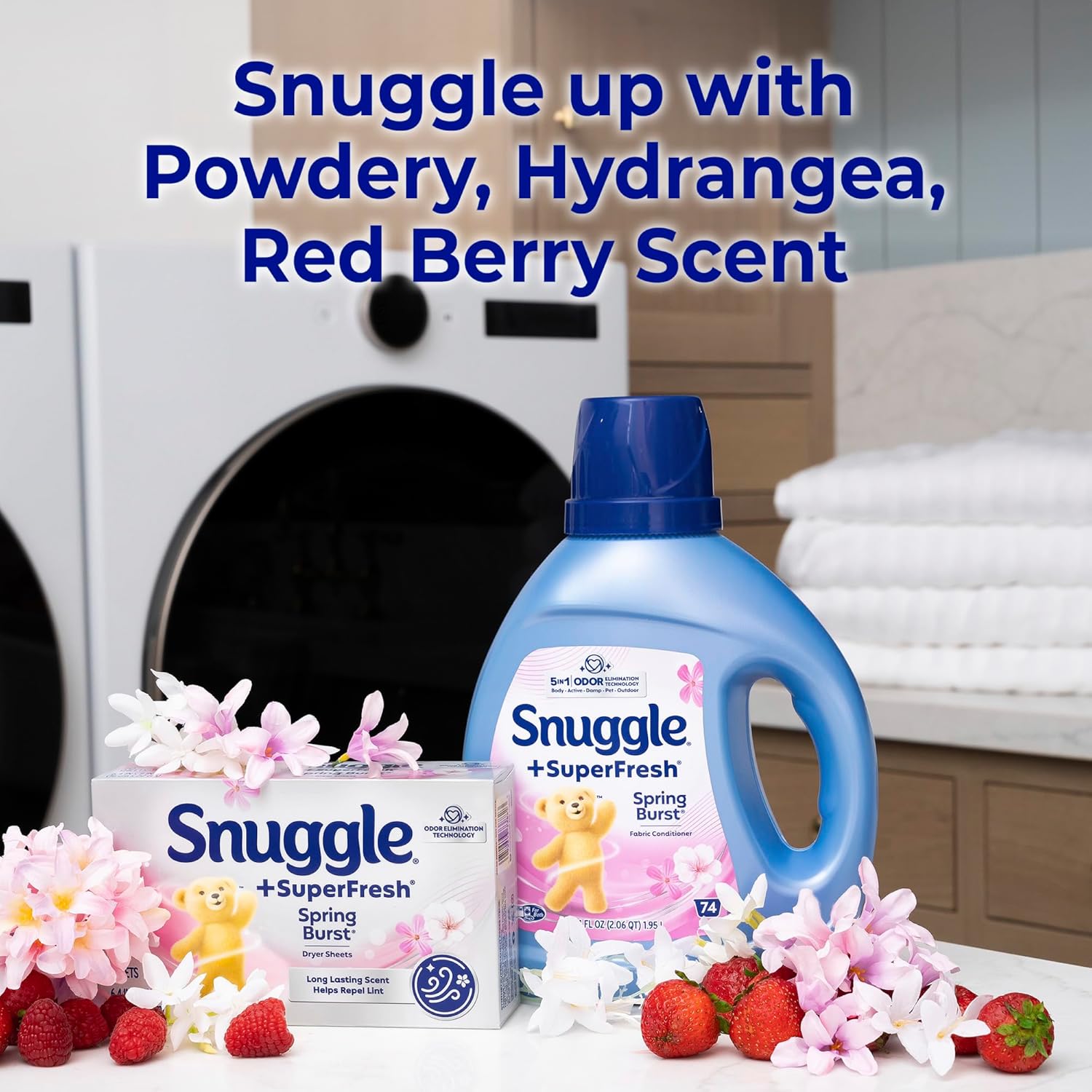 Snuggle SuperFresh Fabric Softener Dryer Sheets, 200 Count, Spring Burst, Long-Lasting Fresh & Clean Scent, Helps Eliminate Odor, Softens Fabric, Reduces Static & Fights Wrinkles, HE Safe - Image 10