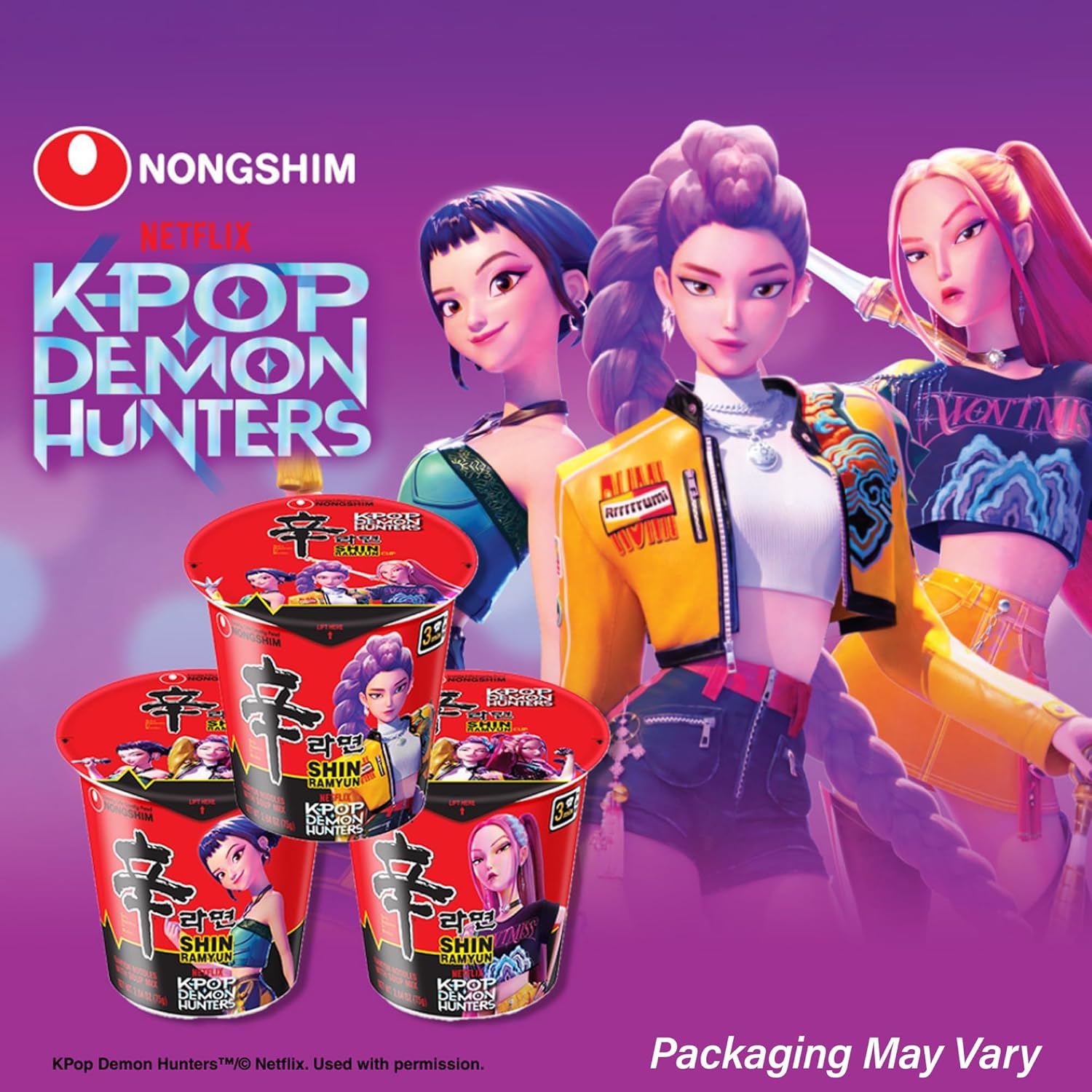 Nongshim Shin Ramyun Cup of Noodles, Spicy Signature Korean Instant Ramyun, Rich Beef Flavored Broth, Quick and Easy, Microwaveable Cup, 2.64 oz (Pack of 6) - Image 4