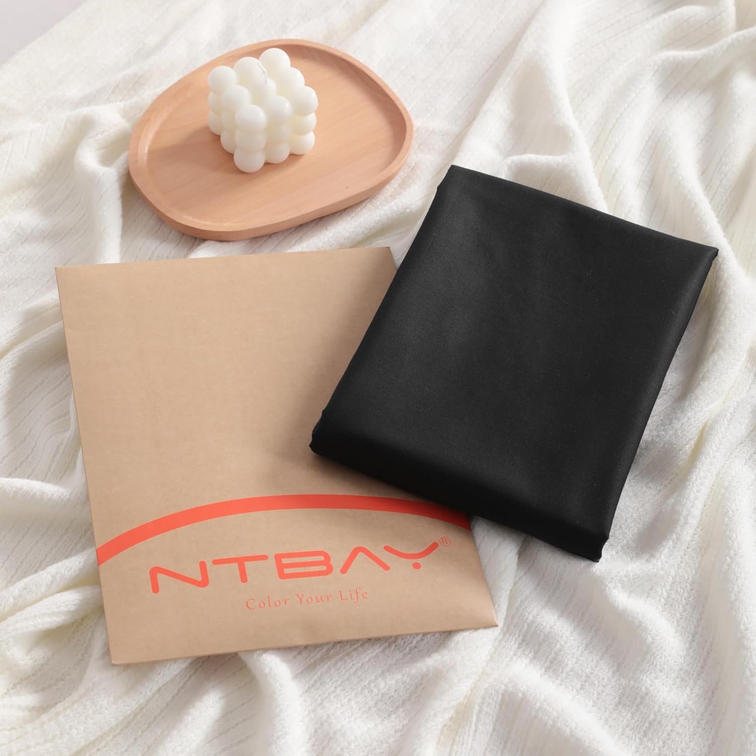 NTBAY Standard Cotton Pillowcases - Envelope Closure 20x26 Pillowcases Set of 2, Breathable and Soft Bed Pillow Cases, Black - Image 7