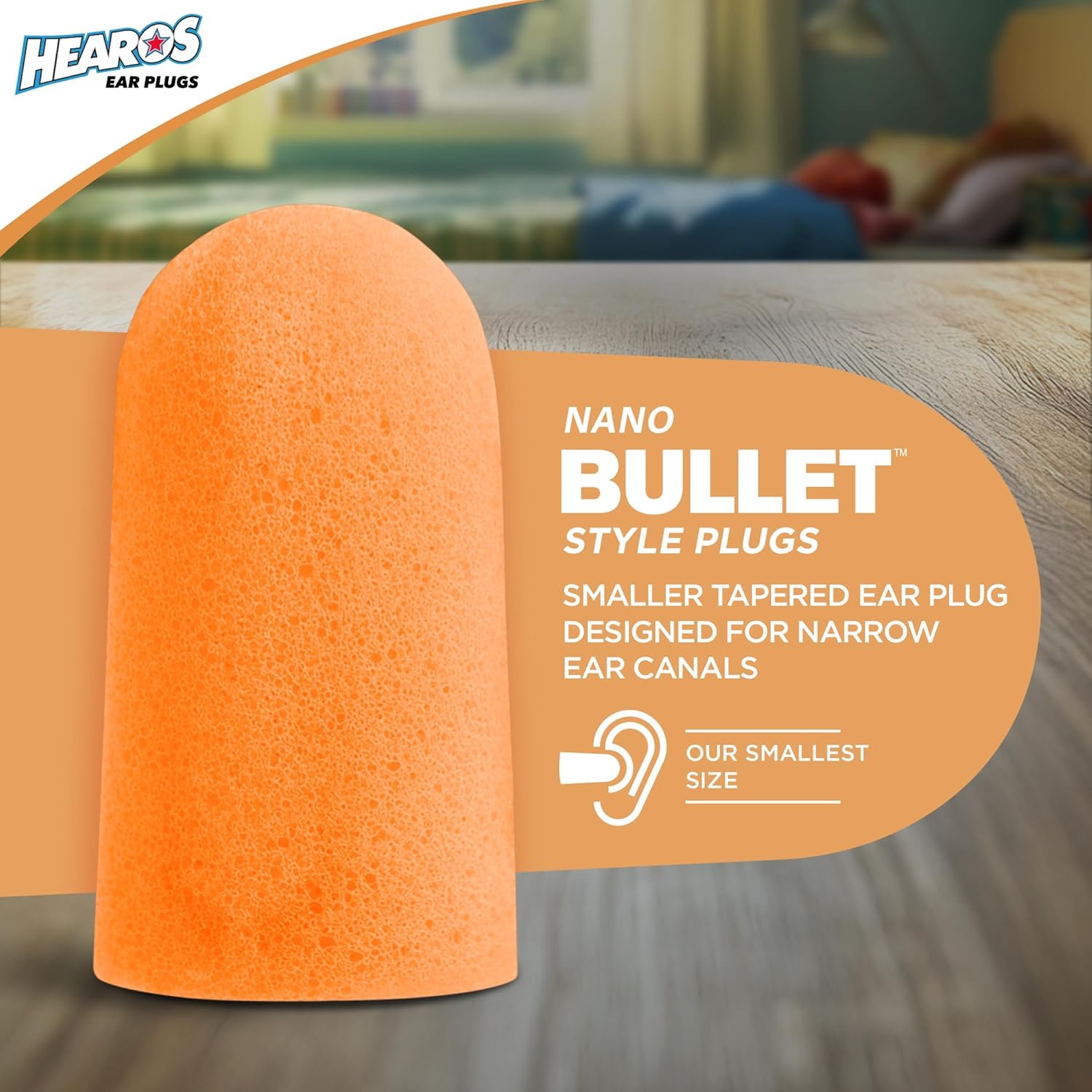 HEAROS Nanos NRR 28 Noise Cancelling Foam Ear Plugs - Extra Small Hearing Protection for Petite Ears - Ideal for Sleeping snoring Travel Concerts Sports Events and Shooting (25 Pairs) - Image 5