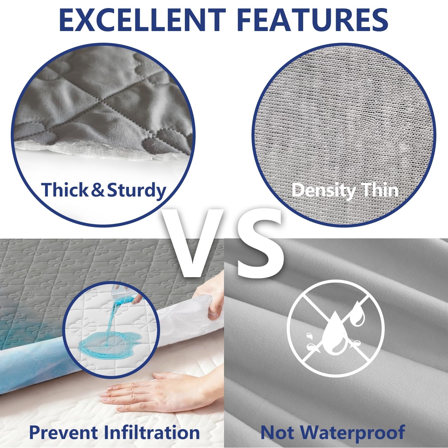 1 Pack Hospital Bed Sheets with Elastic All Around for a Perfect Fit, Waterproof Sheets for Hospital Bed at Home, Reusable and Machine Washable, 36" x 84" x 14" (Floral-Grey) - Image 9
