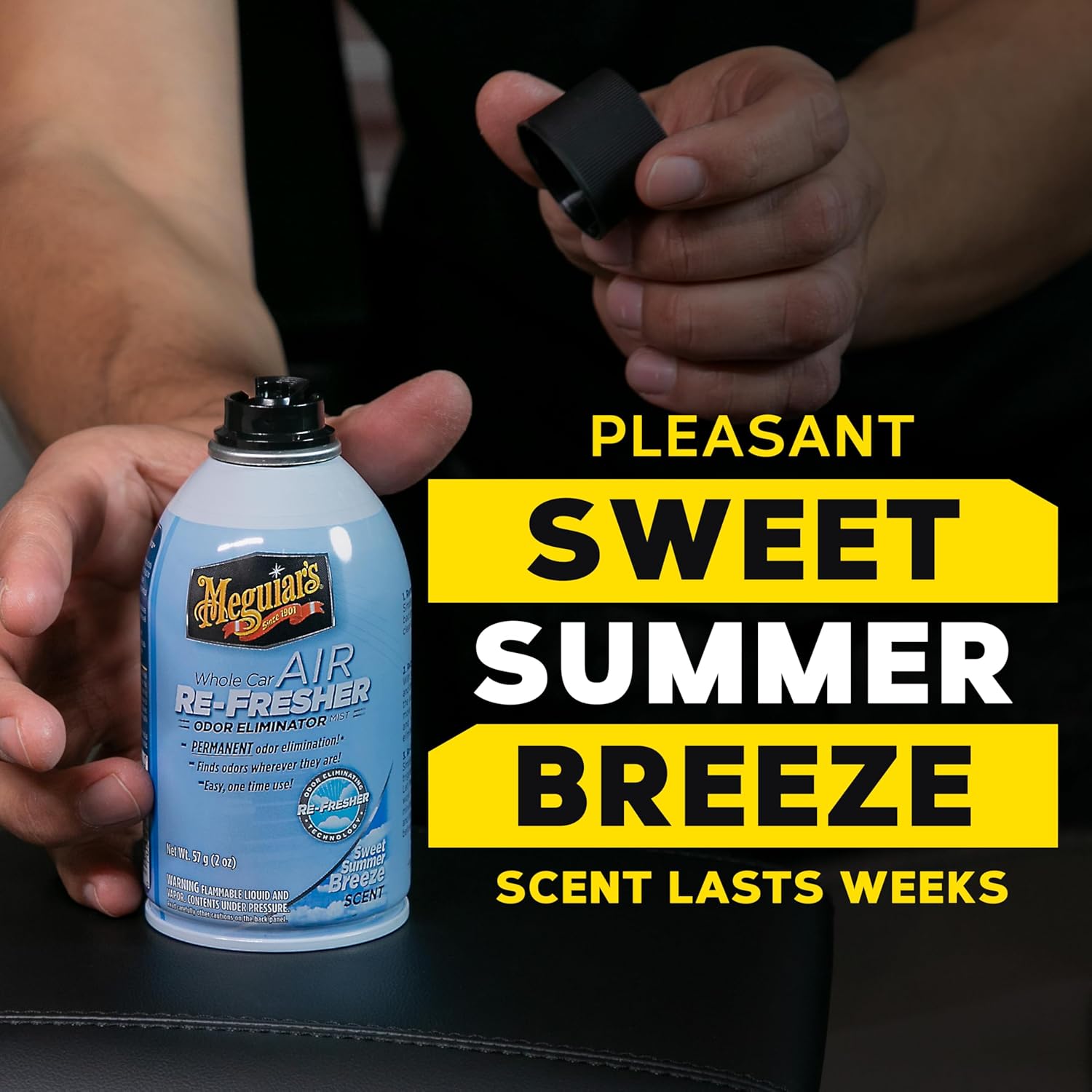 Meguiar’s Whole Car Air Refresher Odor Eliminator, Summer Breeze, 2 Oz— Car Air Freshener For Commuters, Detailers; Mist Refreshes Cabin For Sedan, Suv, Truck, Van - Image 5